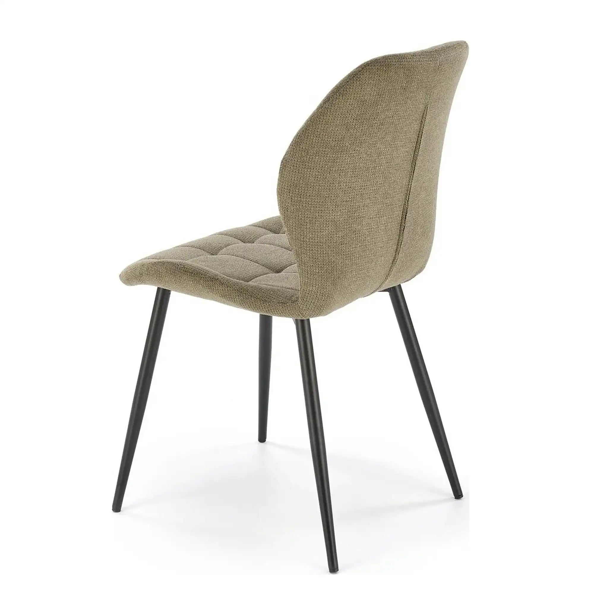 Scaun K548, verde/negru, stofa clasica/metal, 47x55x84 cm
