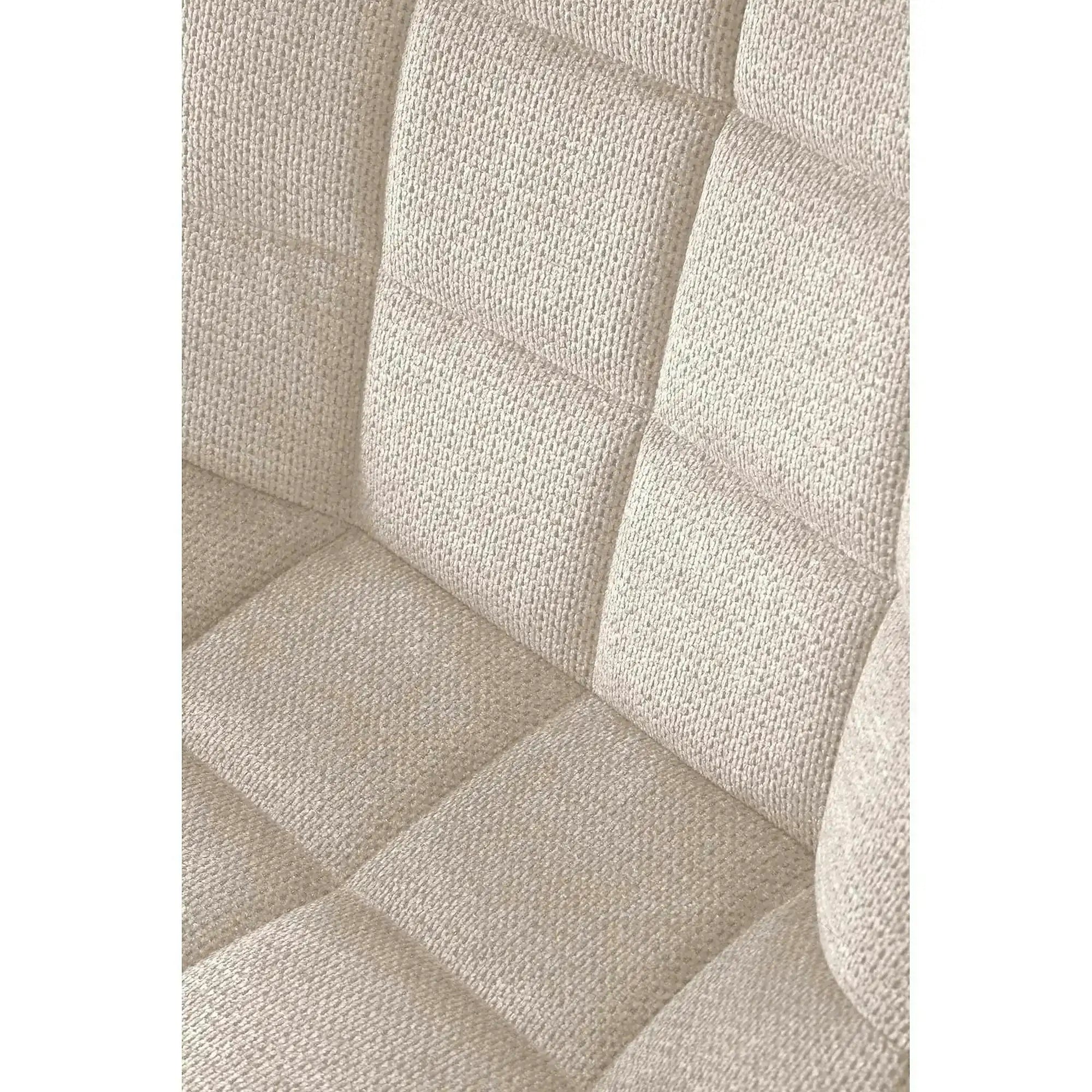 Scaun K549, bej/negru, stofa clasica/metal, 46x61x84 cm