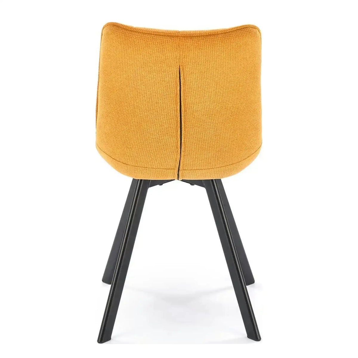 Scaun K549, galben/negru, stofa clasica/metal, 46x61x84 cm