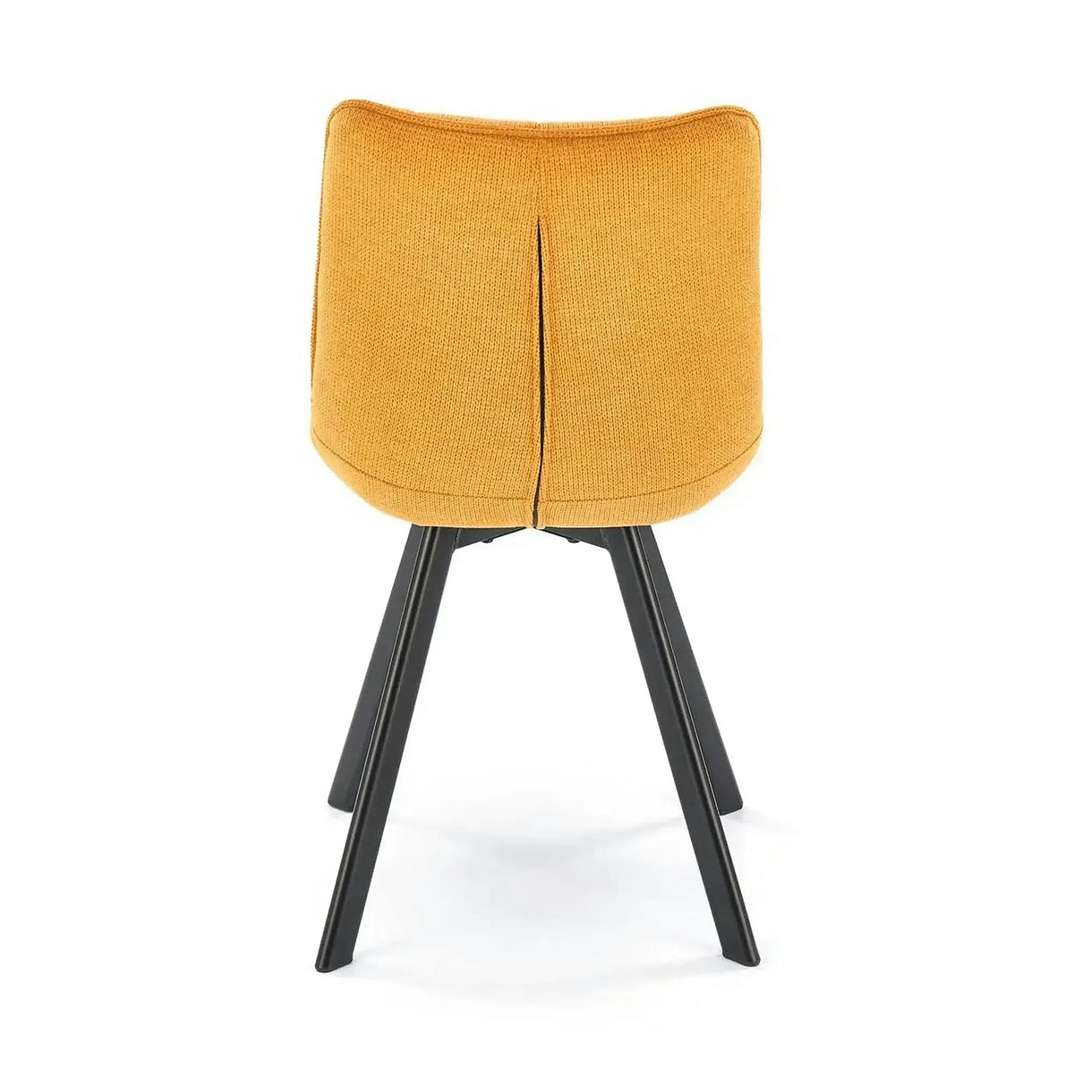 Scaun K549, galben/negru, stofa clasica/metal, 46x61x84 cm