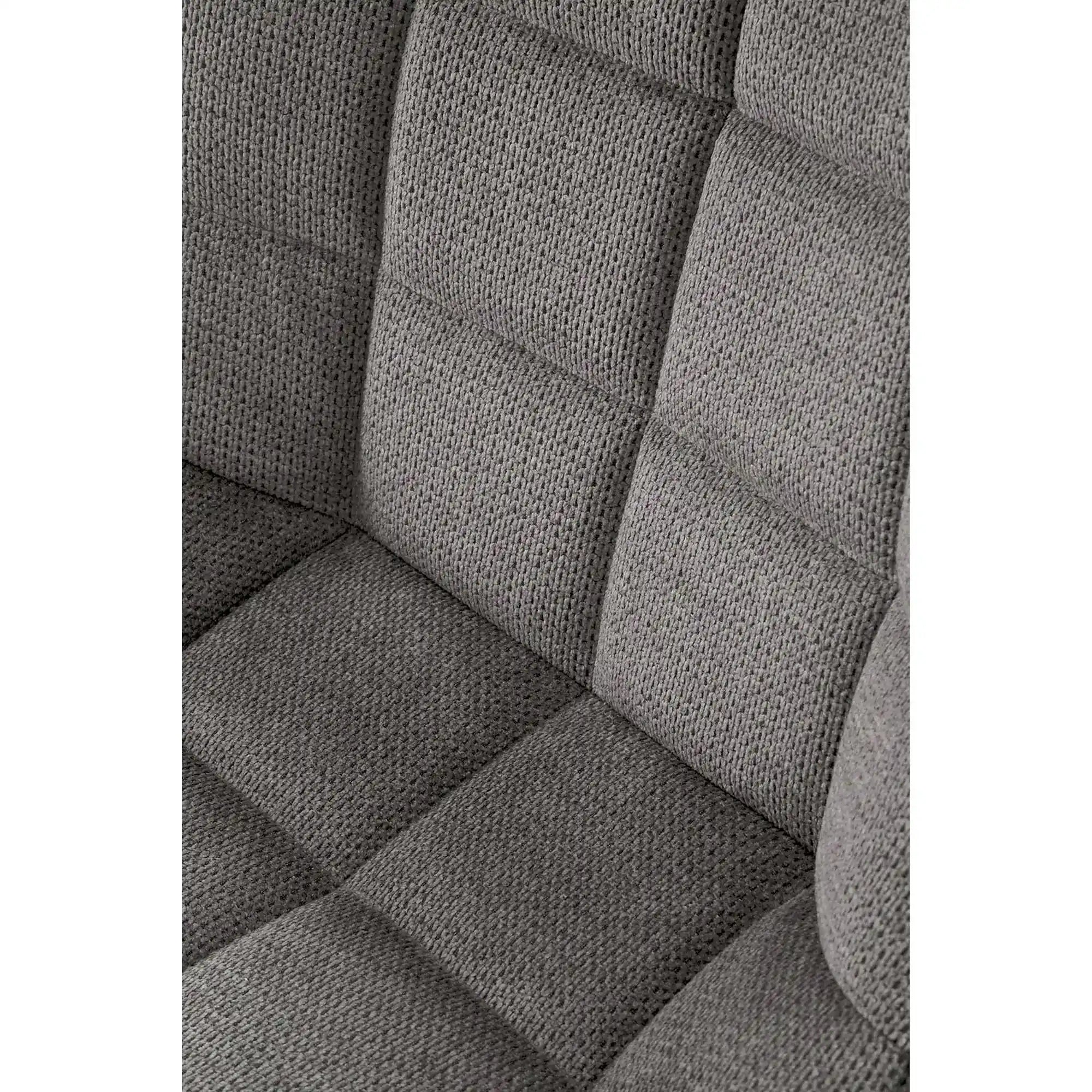 Scaun K549, gri/negru, stofa clasica/metal, 46x61x84 cm
