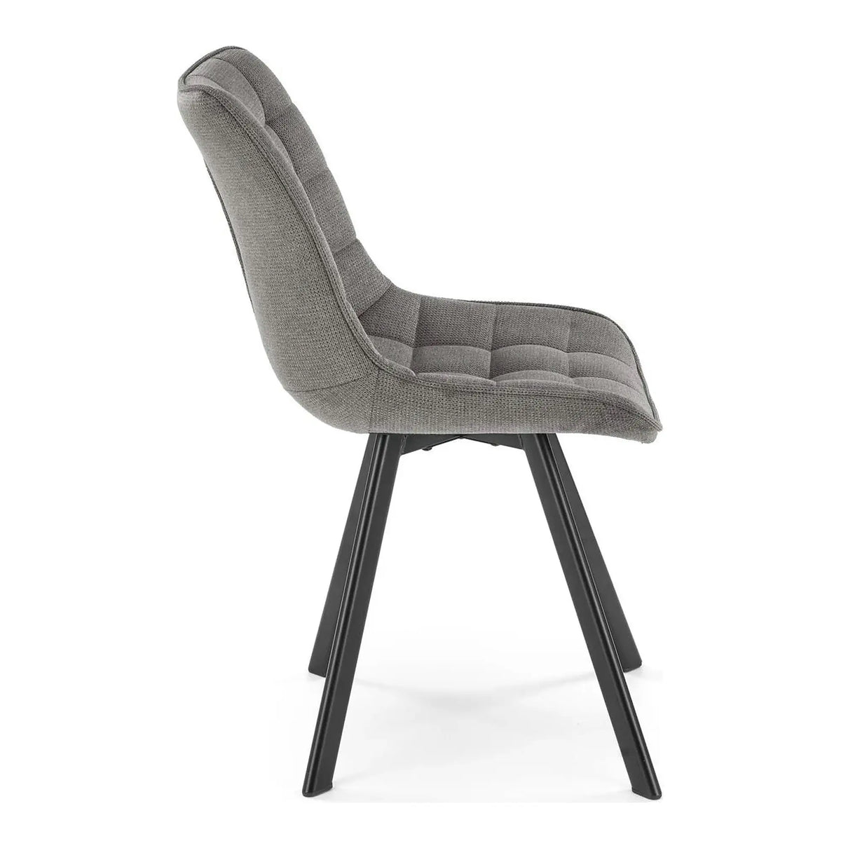 Scaun K549, gri/negru, stofa clasica/metal, 46x61x84 cm