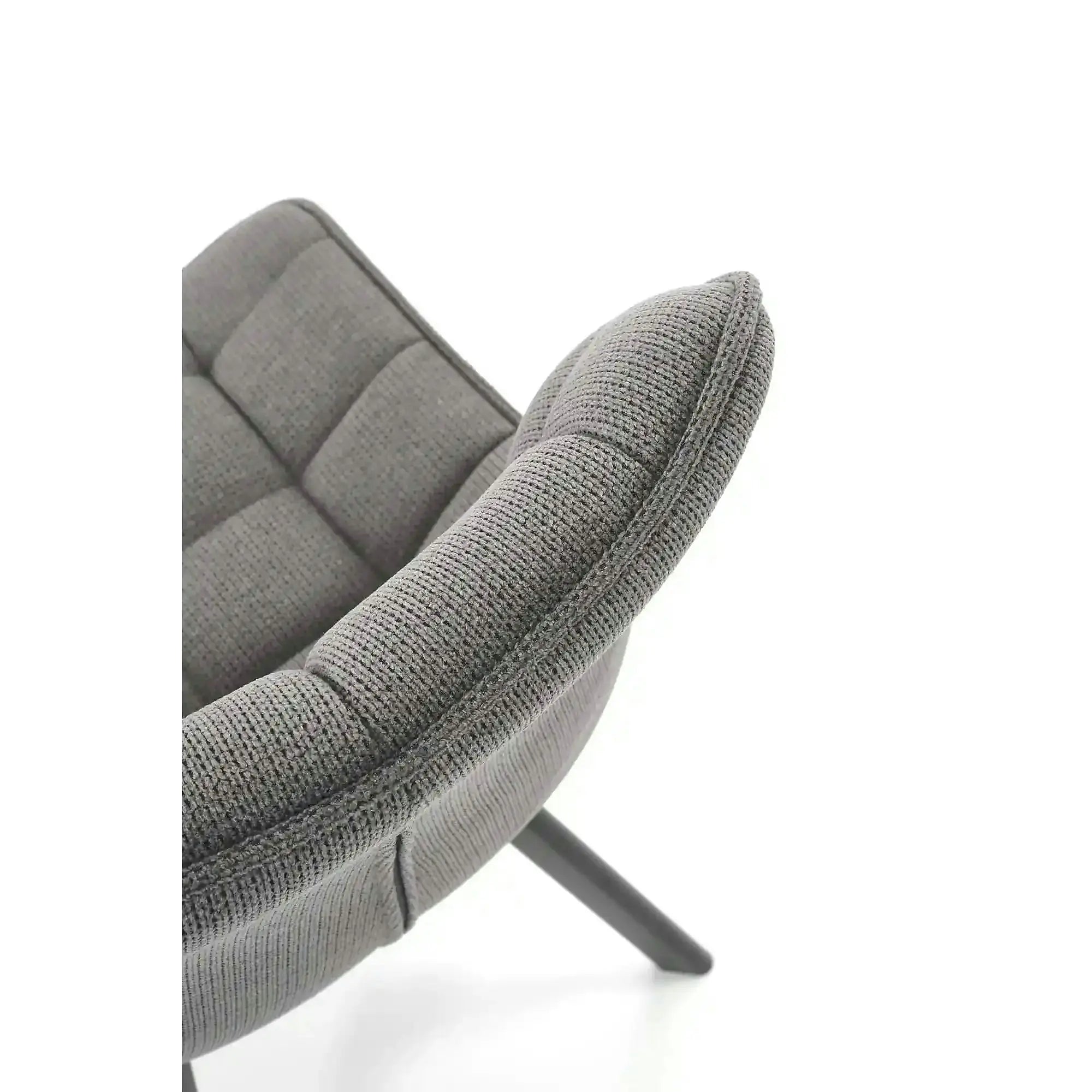 Scaun K549, gri/negru, stofa clasica/metal, 46x61x84 cm