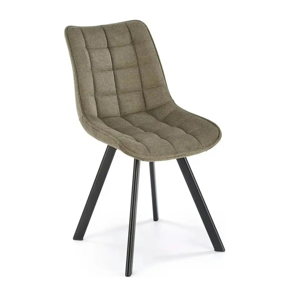 Scaun K549, verde/negru, stofa clasica/metal, 46x61x84 cm