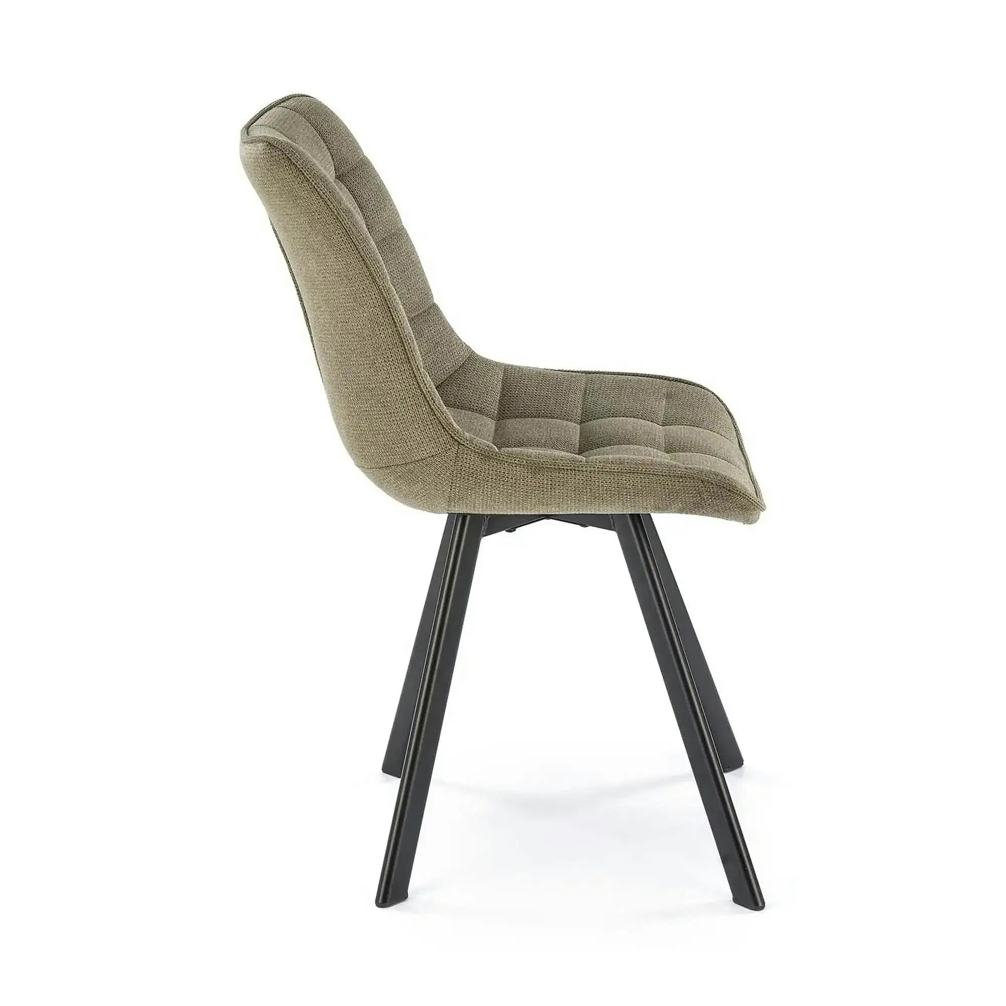 Scaun K549, verde/negru, stofa clasica/metal, 46x61x84 cm