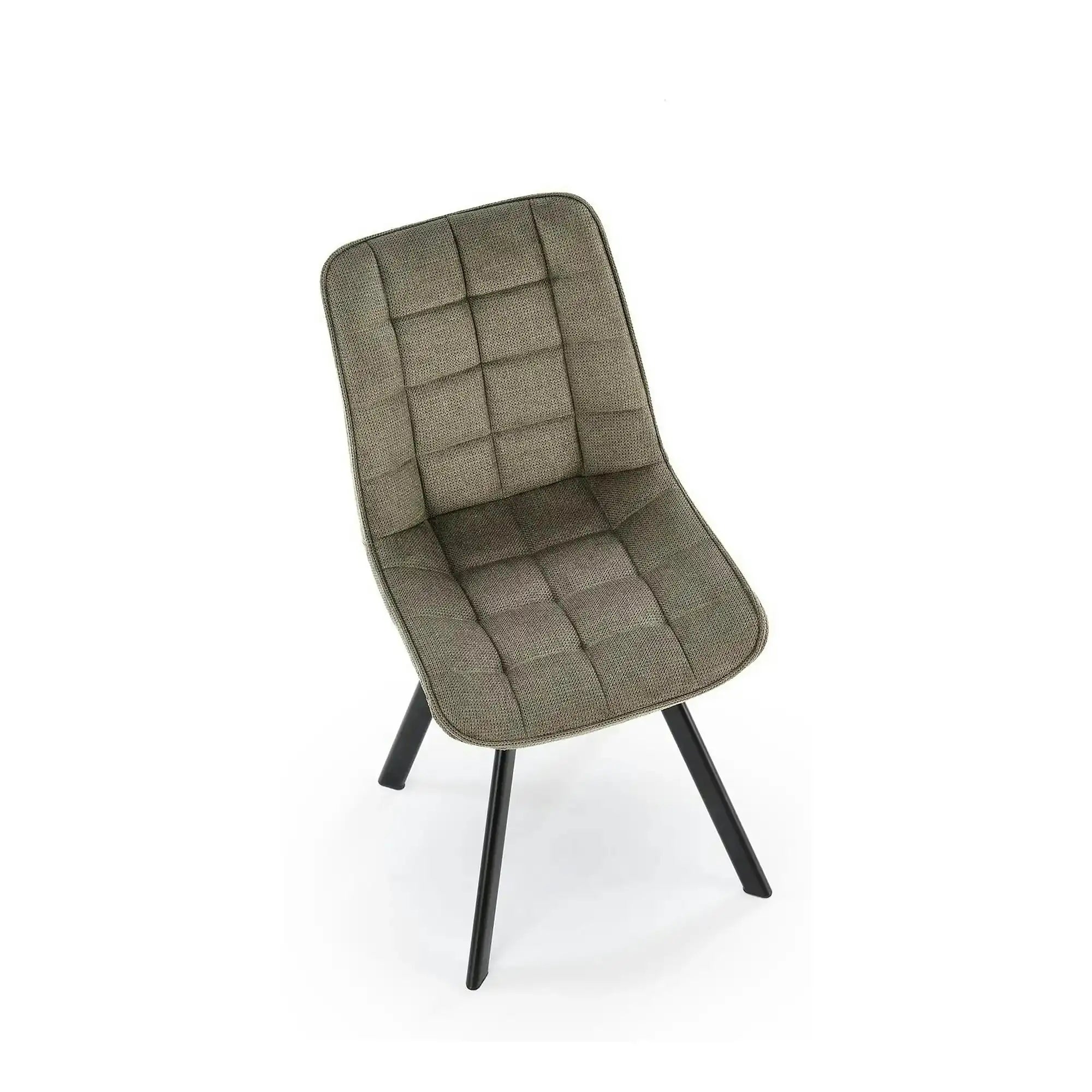 Scaun K549, verde/negru, stofa clasica/metal, 46x61x84 cm