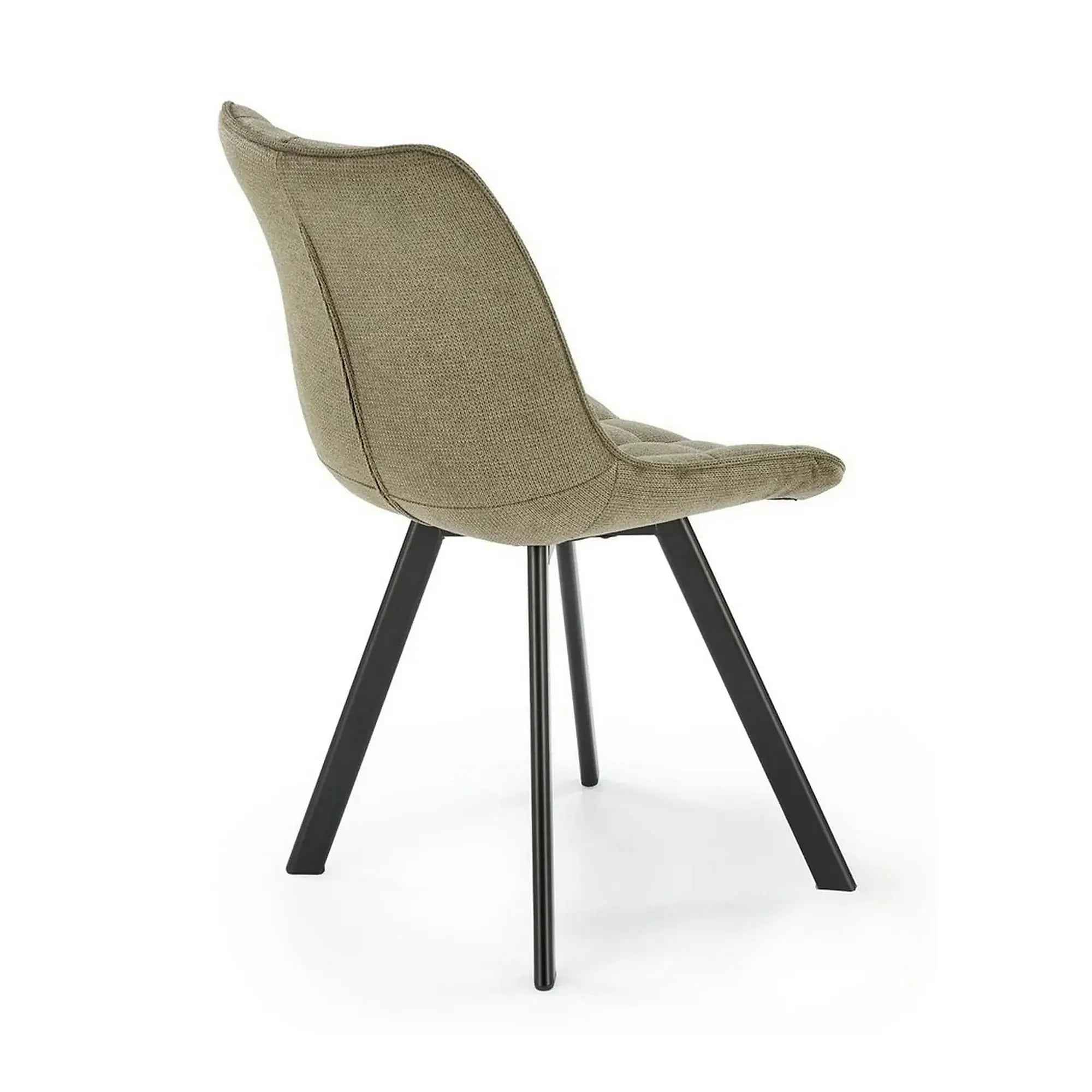 Scaun K549, verde/negru, stofa clasica/metal, 46x61x84 cm