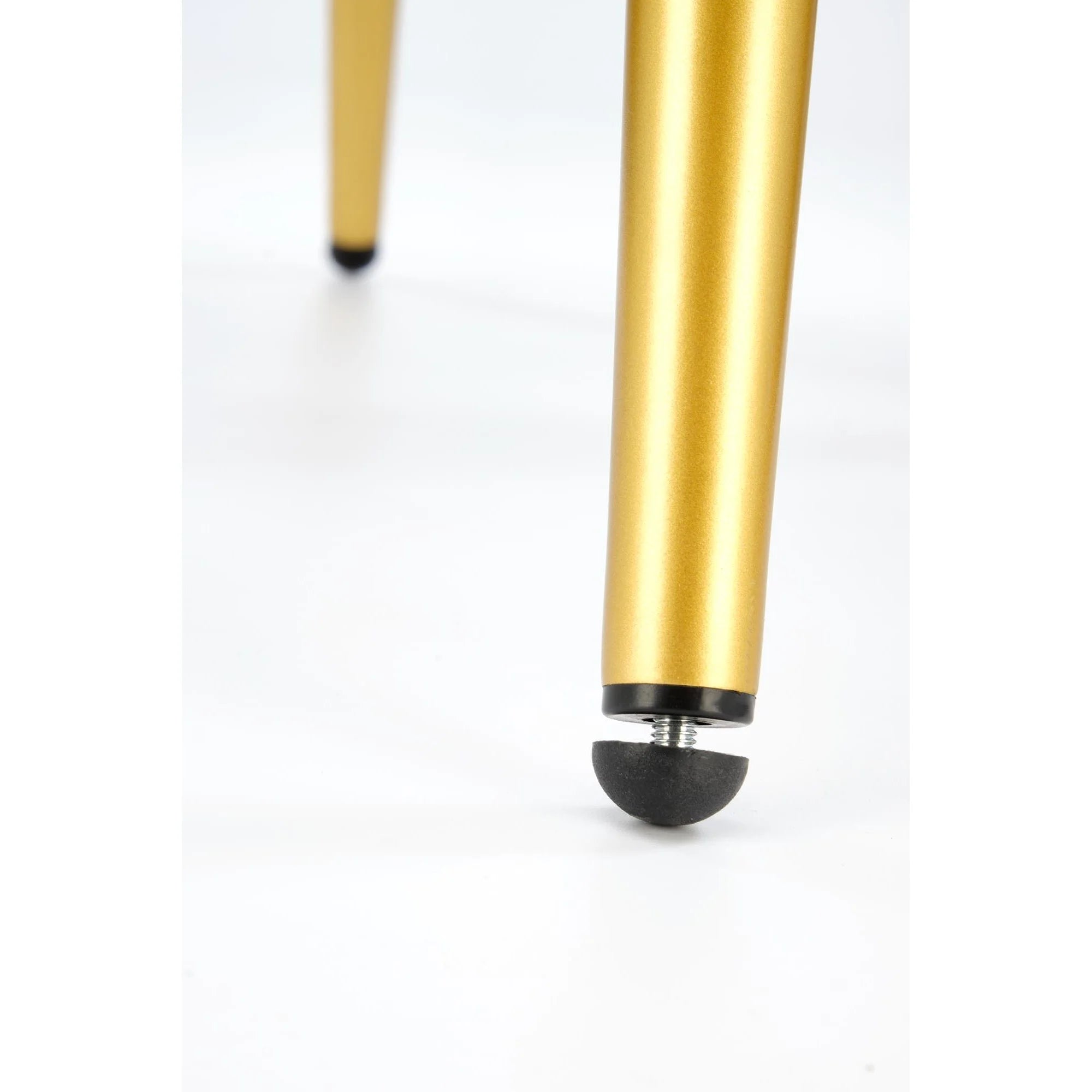 Scaun K551, verde inchis/negru/auriu, stofa catifelata/metal, 62x58x85 cm