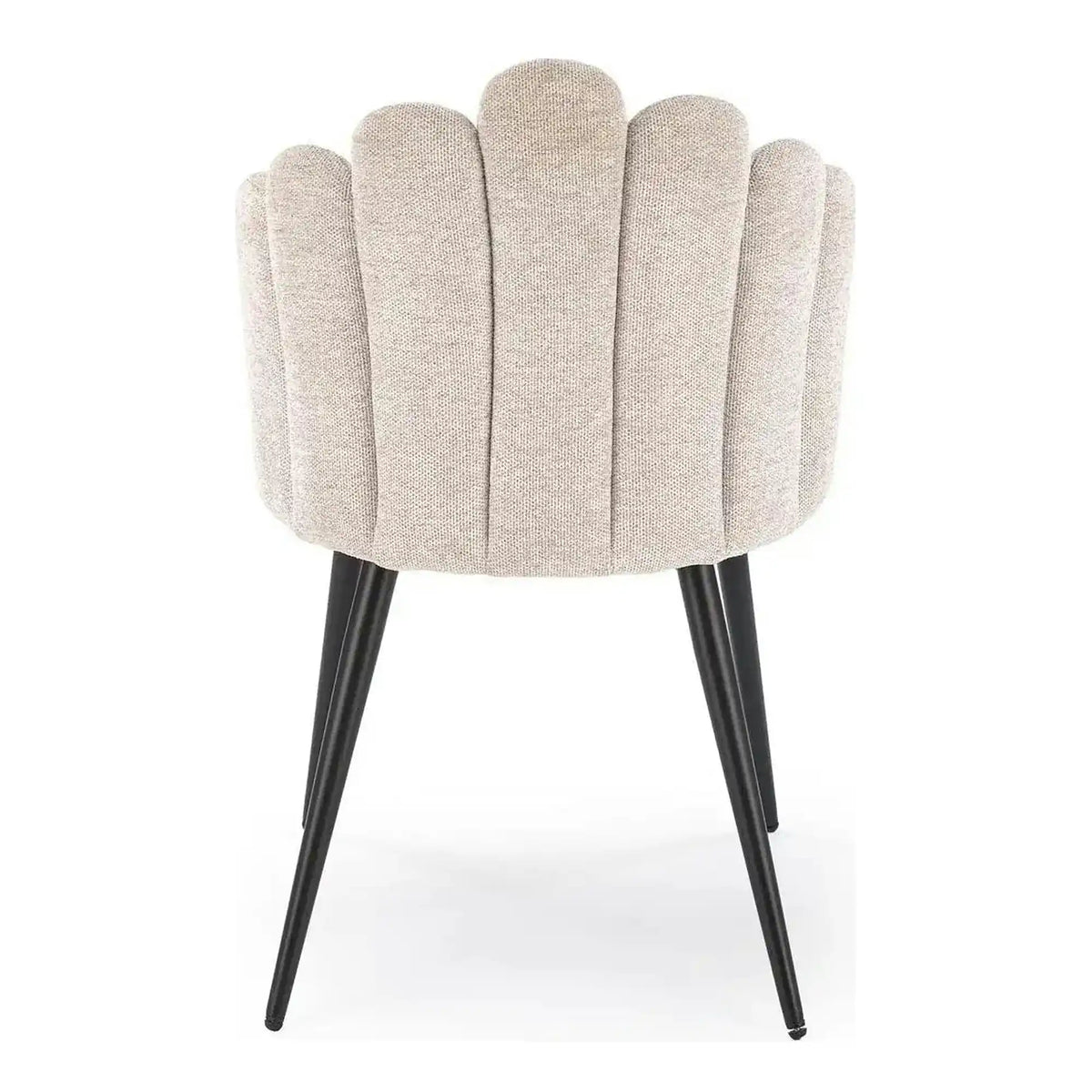 Scaun K552, bej/negru, stofa clasica/metal, 53x53x83 cm
