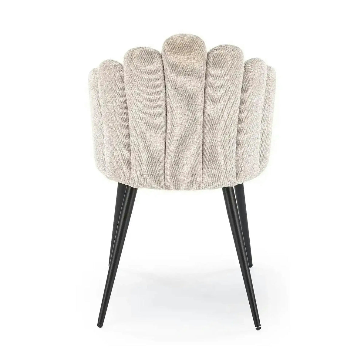 Scaun K552, bej/negru, stofa clasica/metal, 53x53x83 cm