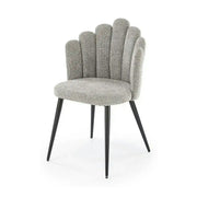 Scaun K552, gri/negru, stofa clasica/metal, 53x53x83 cm