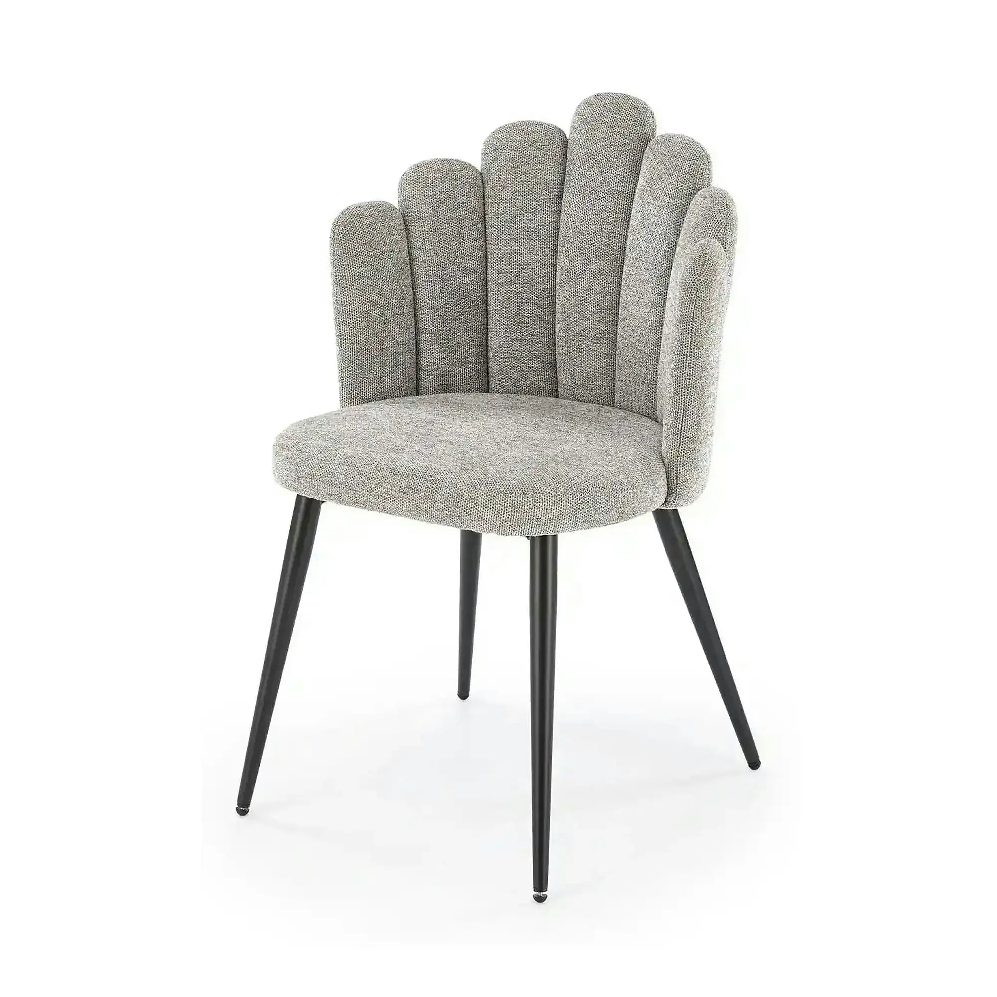Scaun K552, gri/negru, stofa clasica/metal, 53x53x83 cm