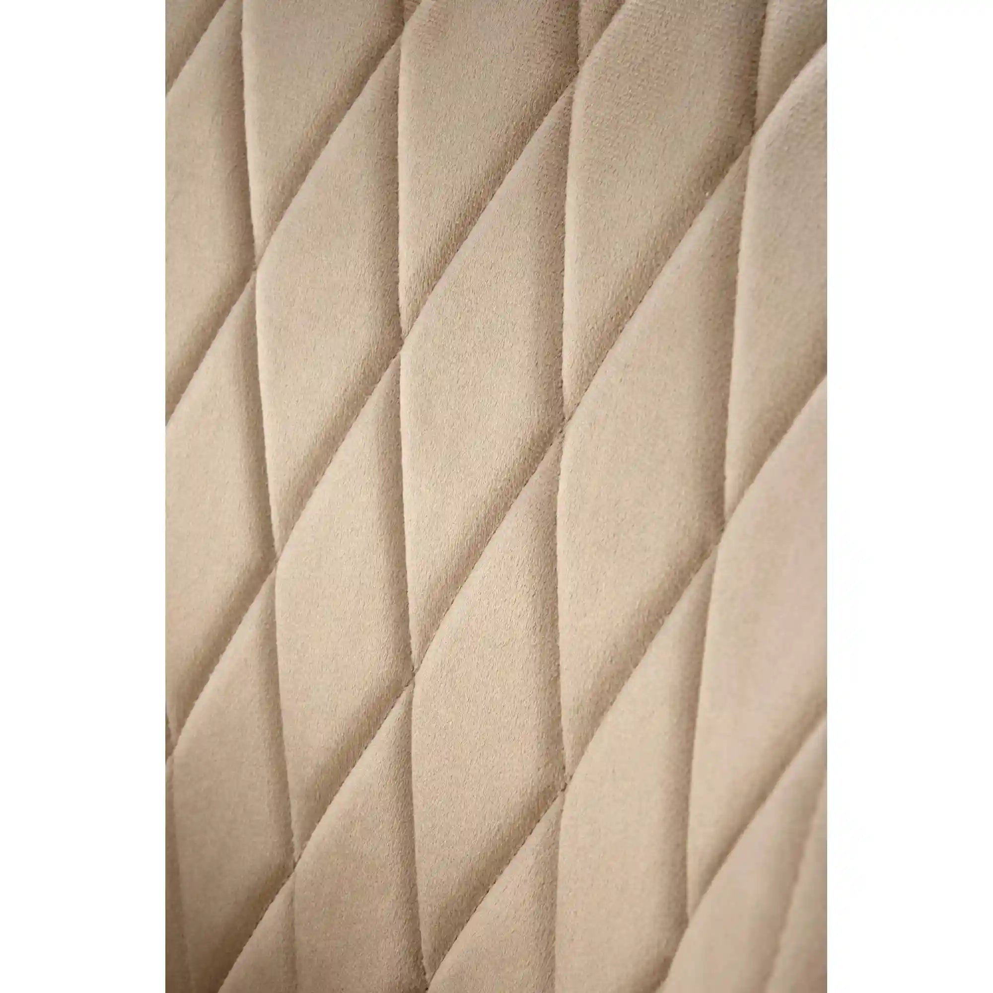 Scaun K558, bej/negru, stofa catifelata/metal, 59x60x86 cm