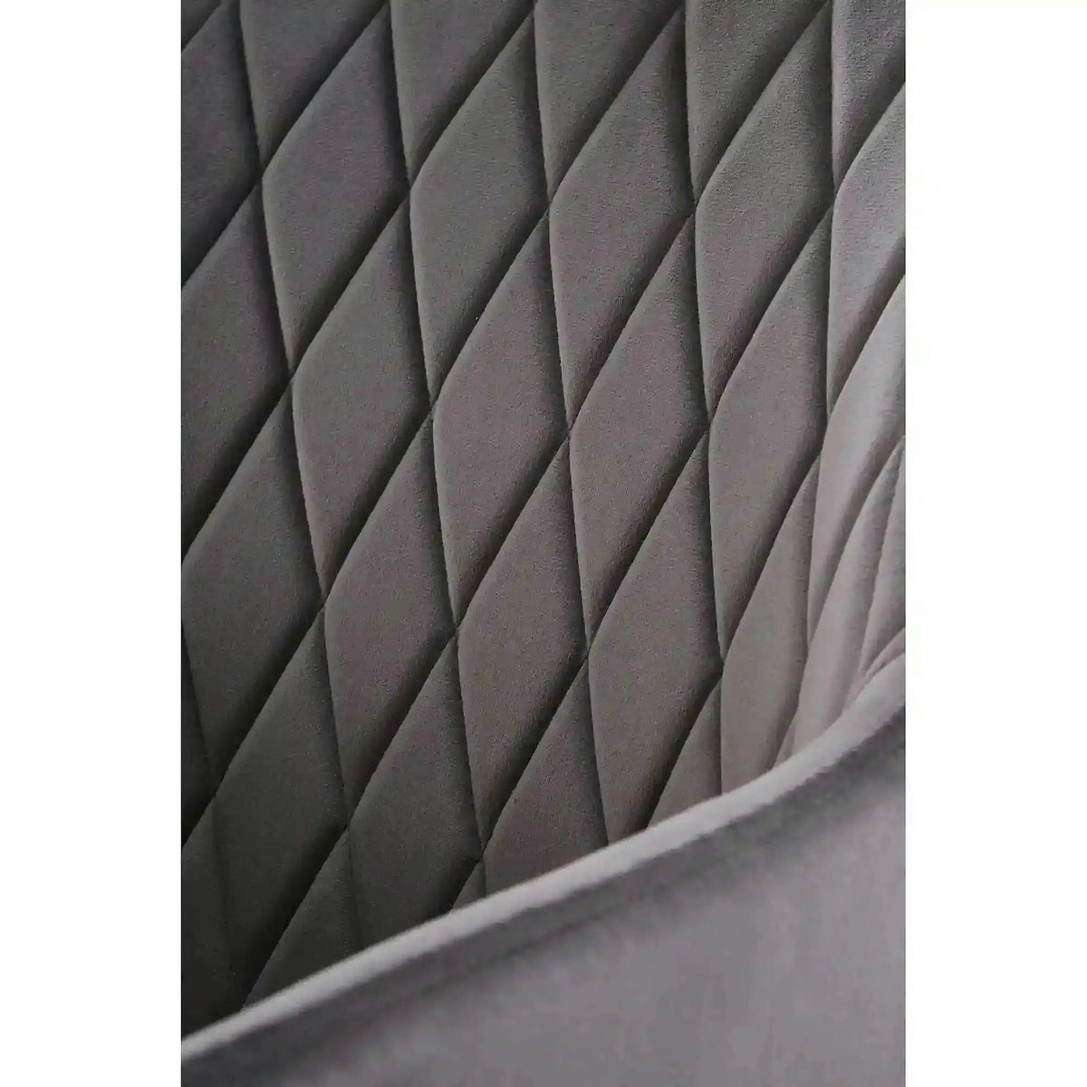 Scaun K558, gri/negru, stofa catifelata/metal, 59x60x86 cm