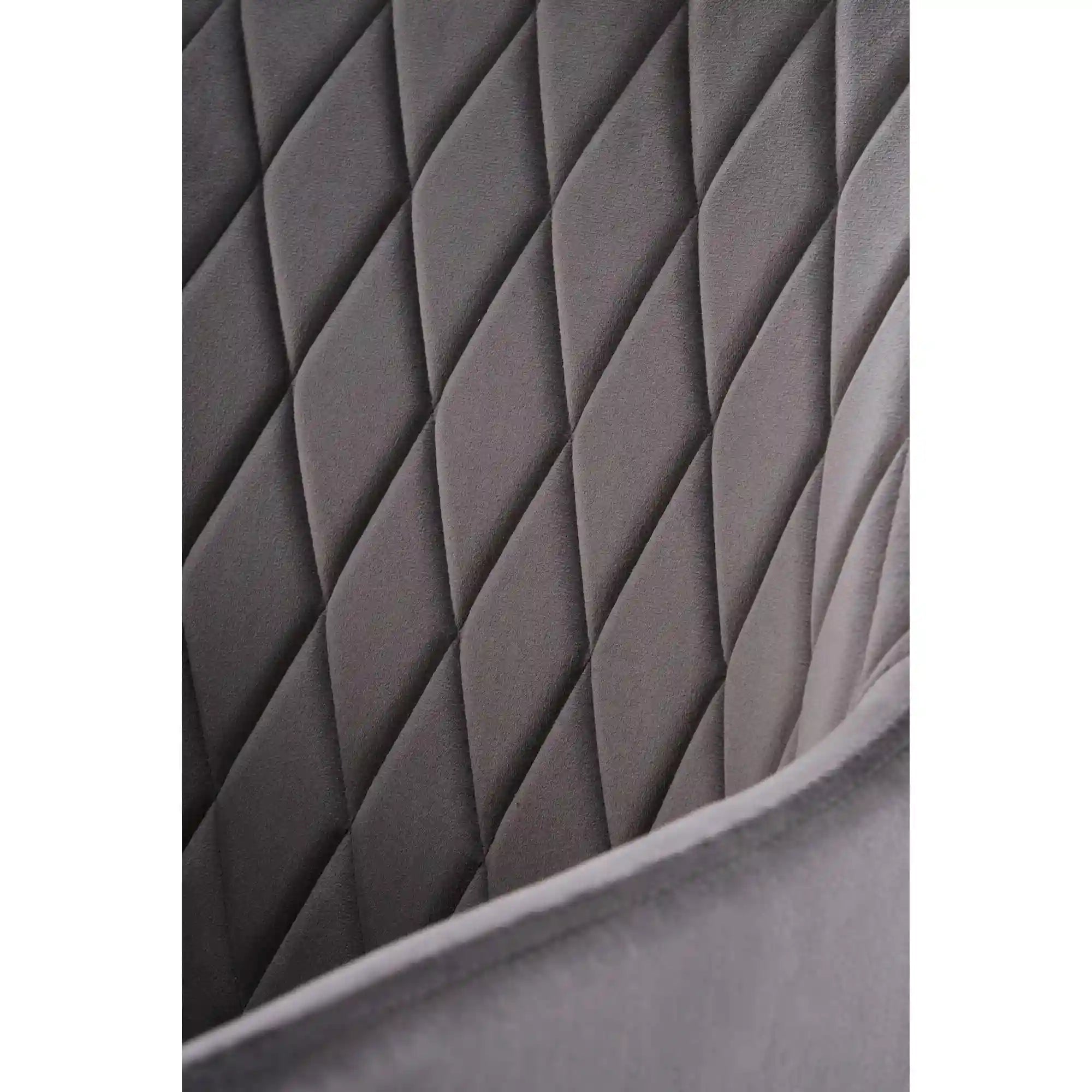 Scaun K558, gri/negru, stofa catifelata/metal, 59x60x86 cm