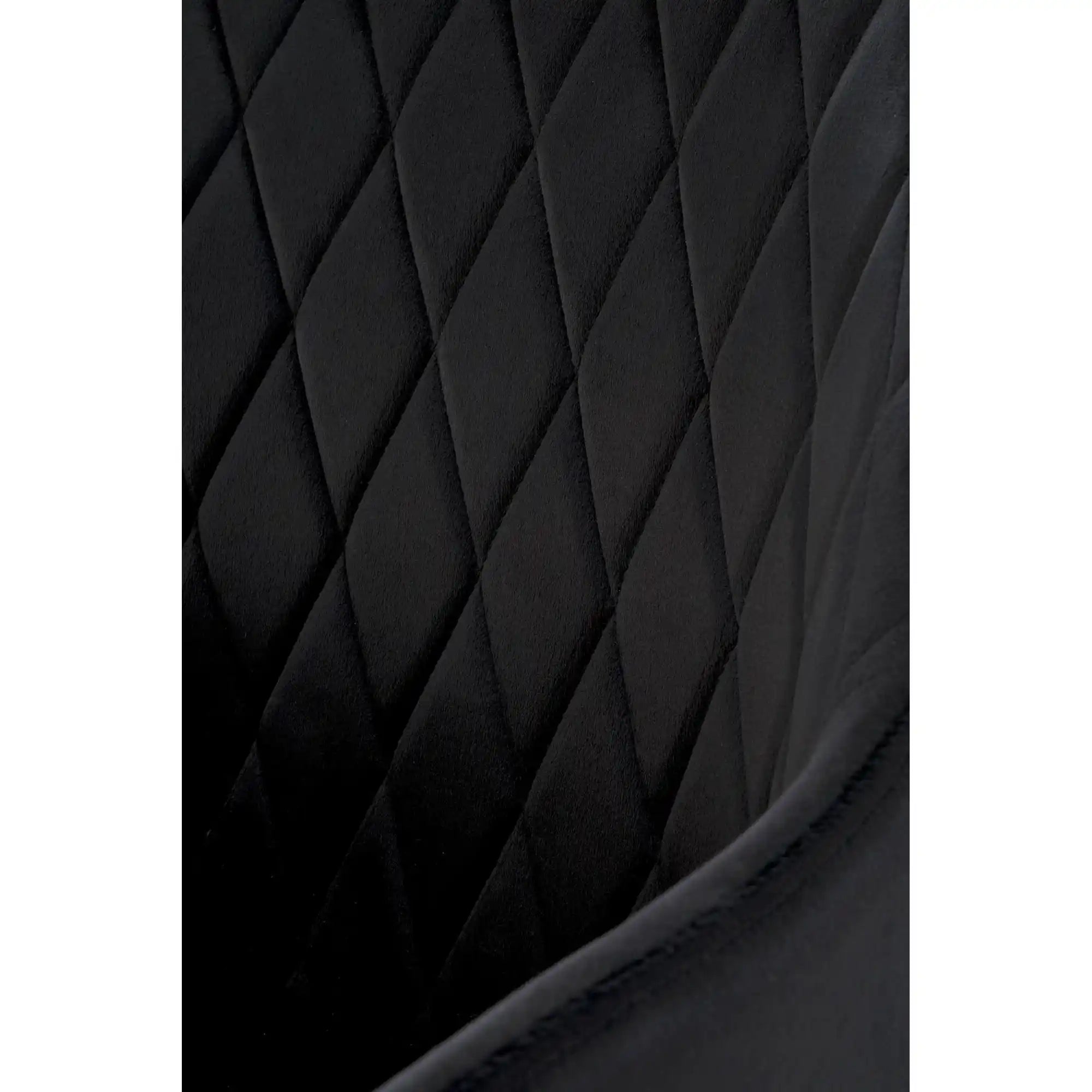 Scaun K558, negru, stofa catifelata/metal, 59x60x86 cm