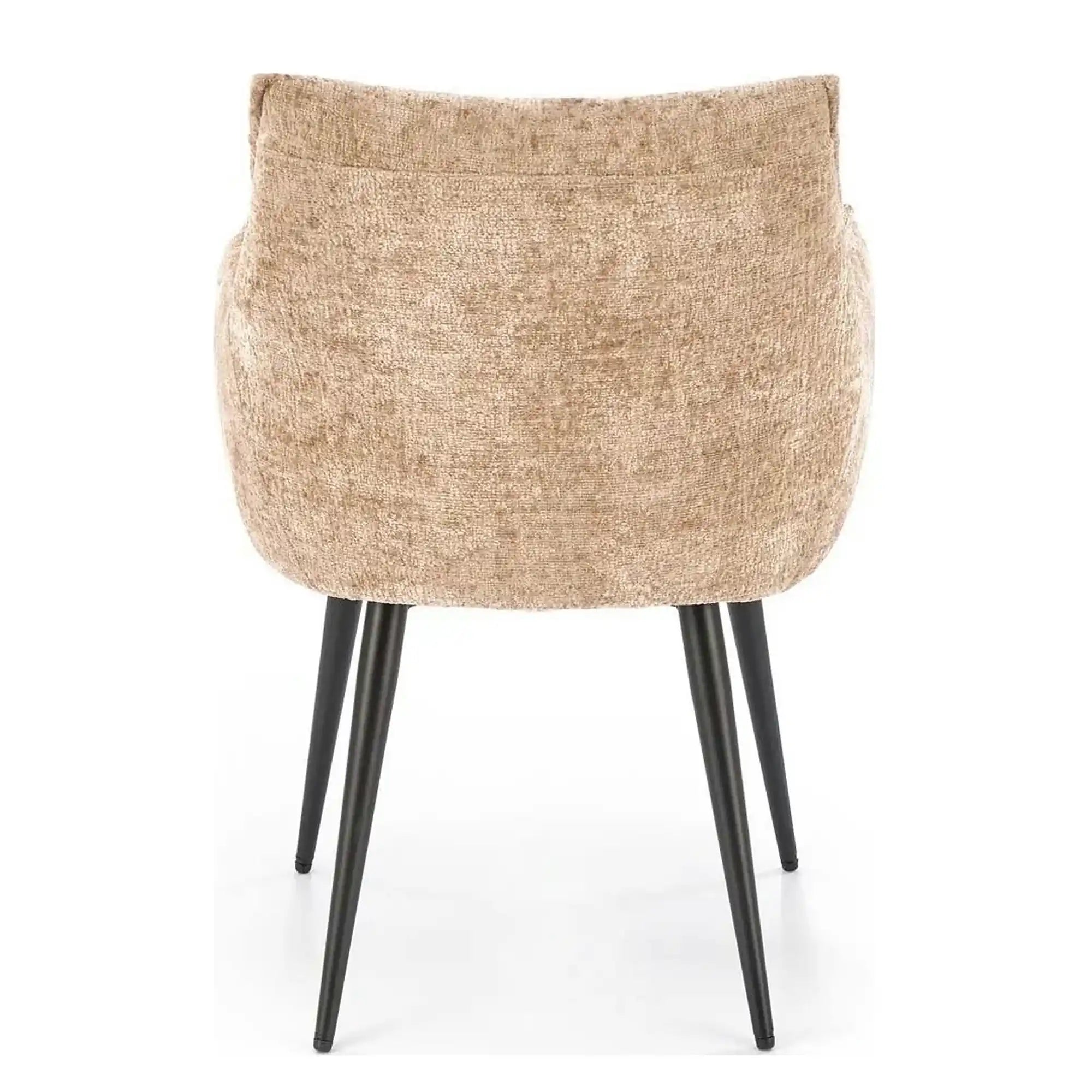 Scaun K559, bej/negru, stofa clasica/metal, 60x59x85 cm
