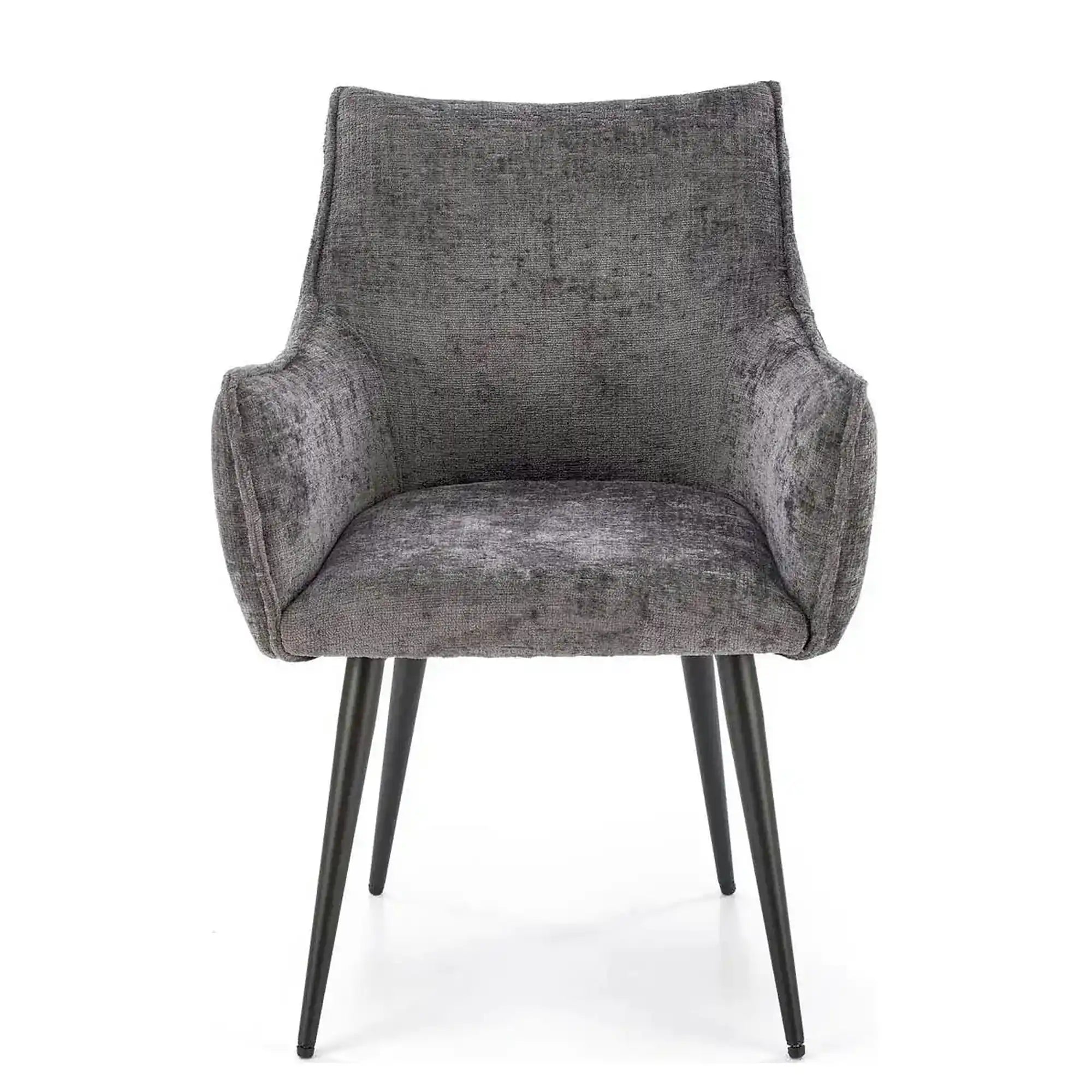 Scaun K559, gri/negru, stofa clasica/metal, 60x59x85 cm