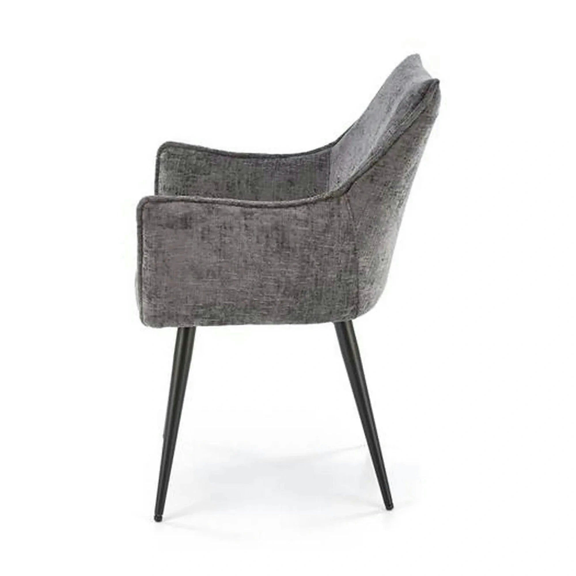 Scaun K559, gri/negru, stofa clasica/metal, 60x59x85 cm