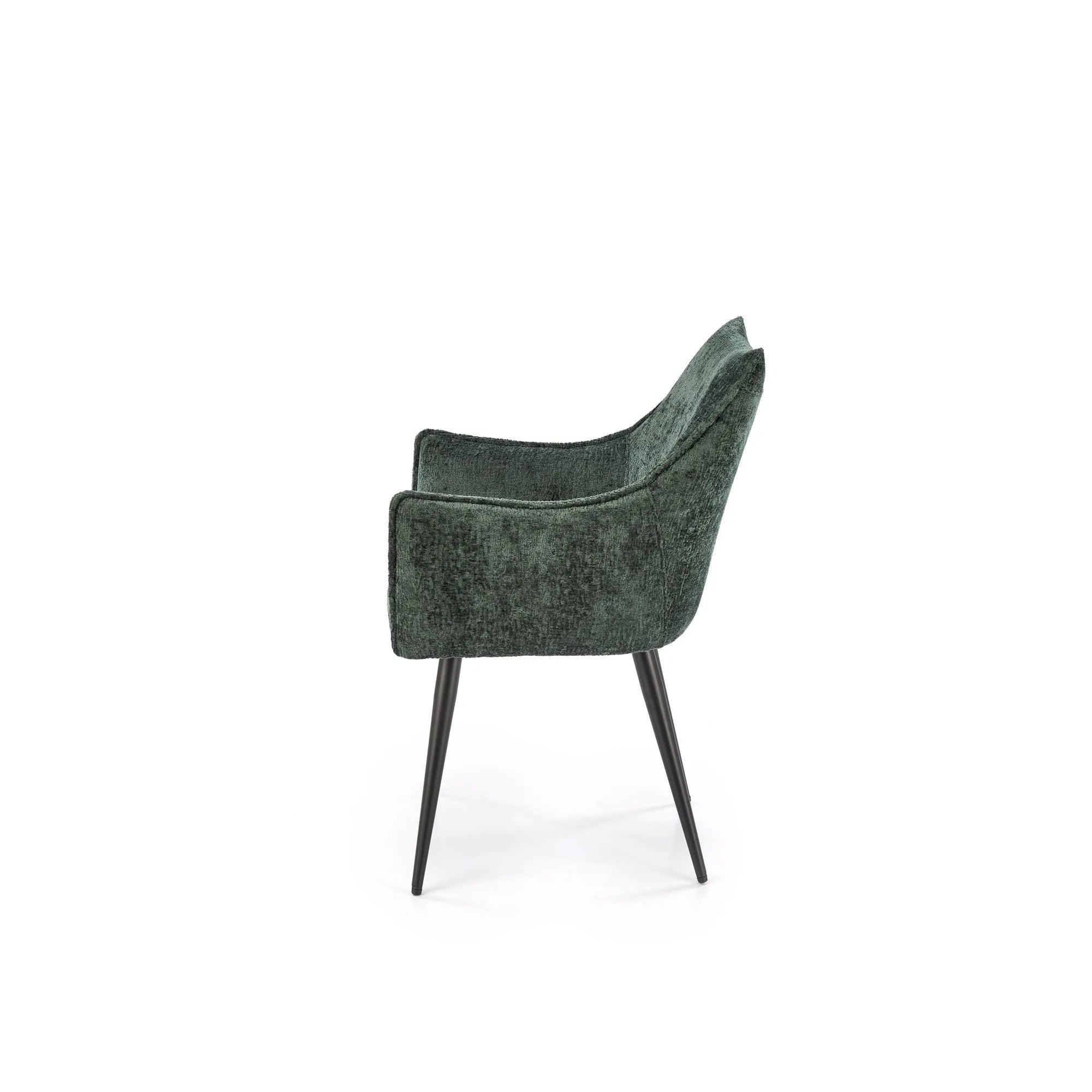 Scaun K559, verde inchis/negru, stofa clasica/metal, 60x59x85 cm
