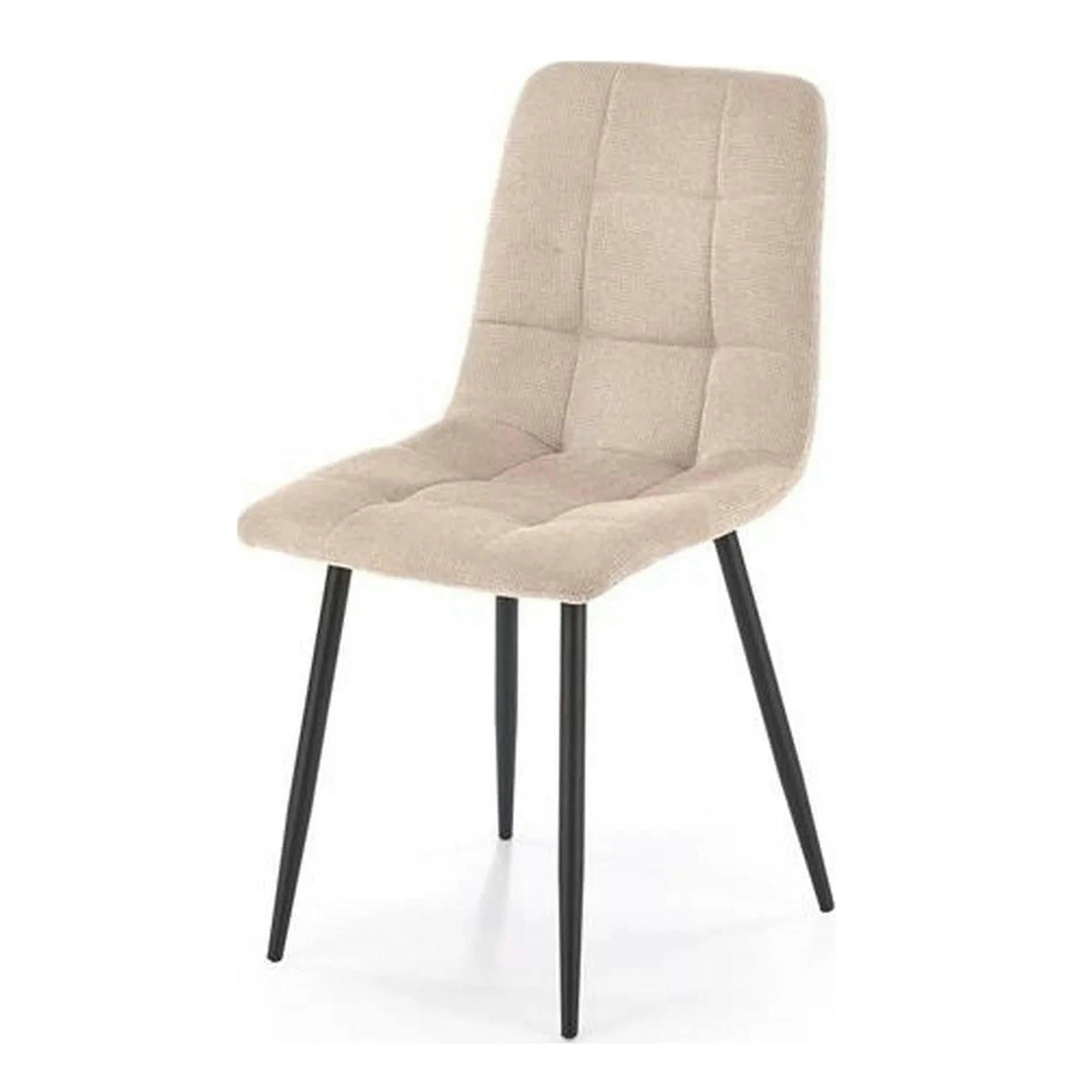 Scaun K560, bej/negru, stofa clasica/metal, 45x53x88 cm