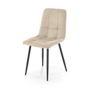 Scaun K560, bej/negru, stofa clasica/metal, 45x53x88 cm