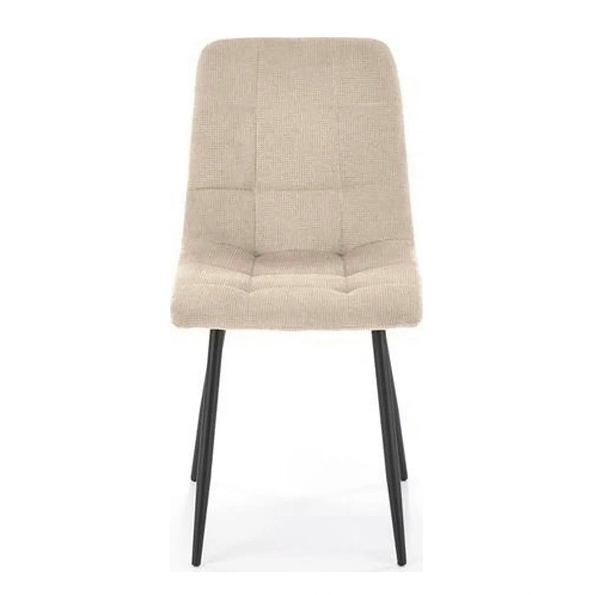 Scaun K560, bej/negru, stofa clasica/metal, 45x53x88 cm