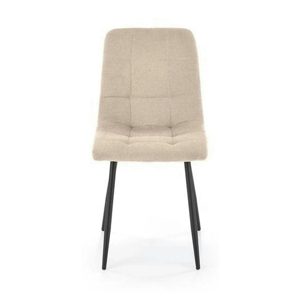 Scaun K560, bej/negru, stofa clasica/metal, 45x53x88 cm