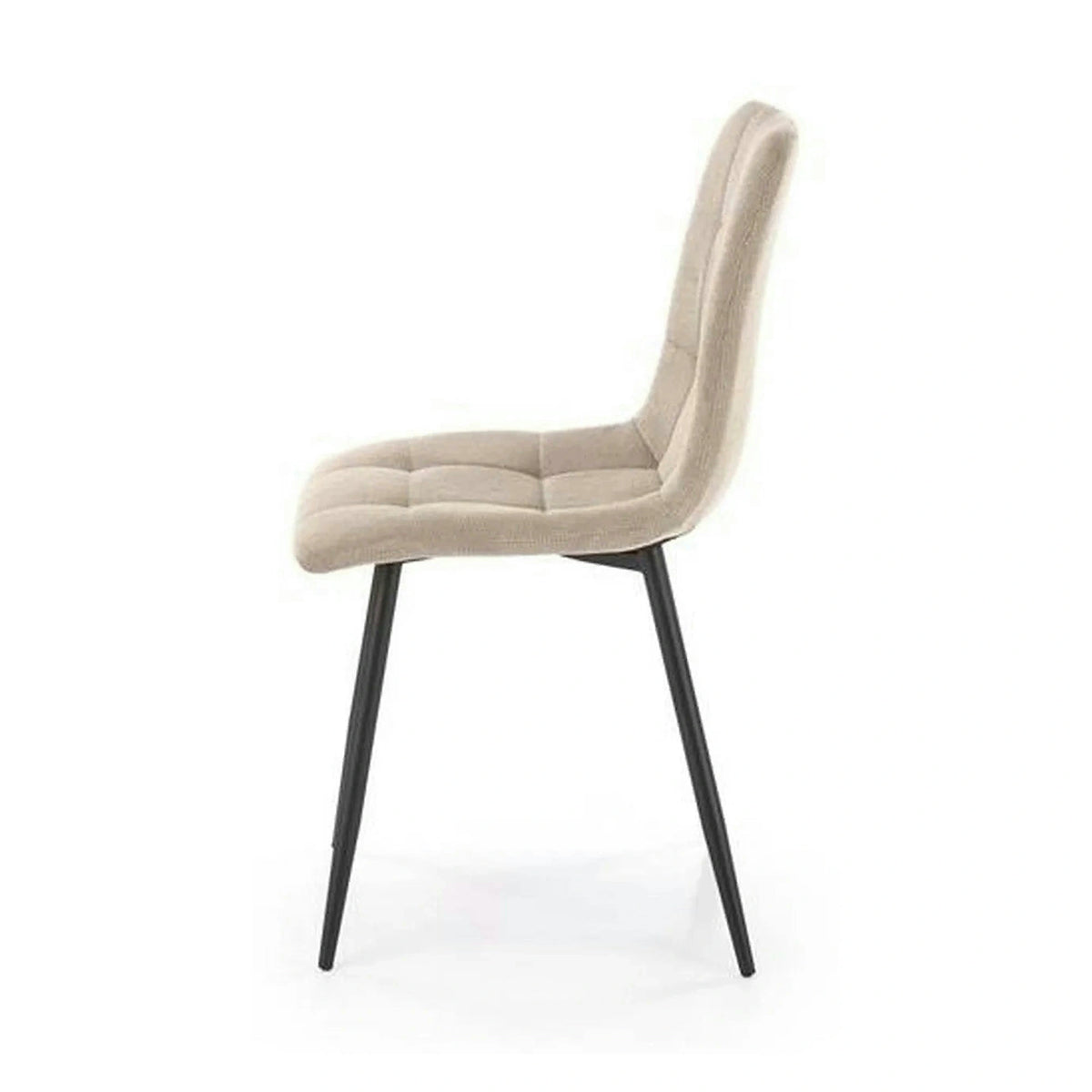 Scaun K560, bej/negru, stofa clasica/metal, 45x53x88 cm