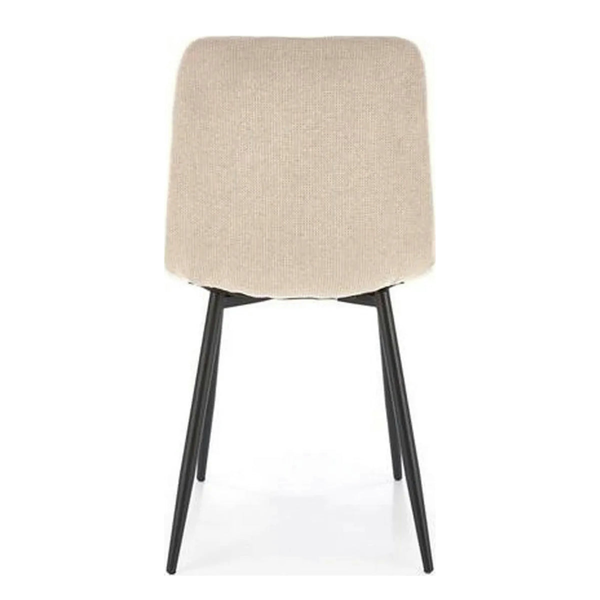 Scaun K560, bej/negru, stofa clasica/metal, 45x53x88 cm