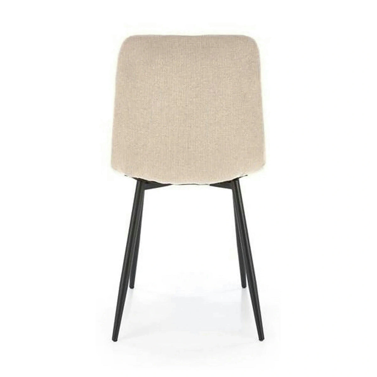 Scaun K560, bej/negru, stofa clasica/metal, 45x53x88 cm