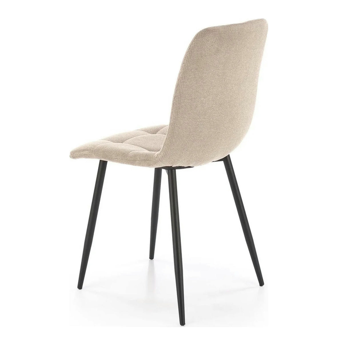 Scaun K560, bej/negru, stofa clasica/metal, 45x53x88 cm