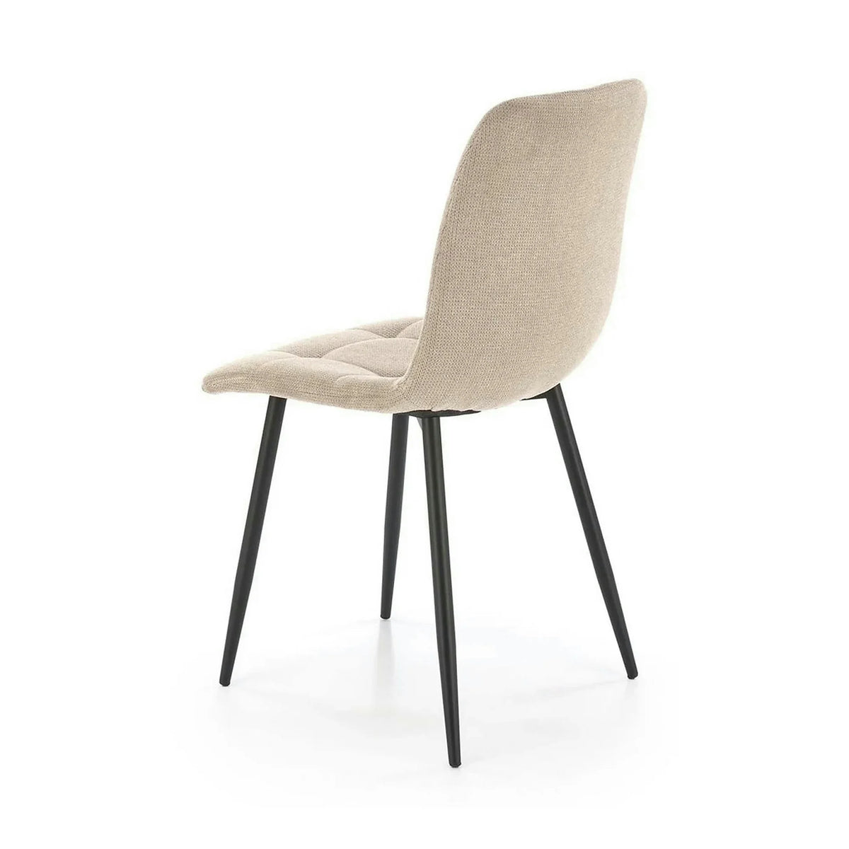 Scaun K560, bej/negru, stofa clasica/metal, 45x53x88 cm
