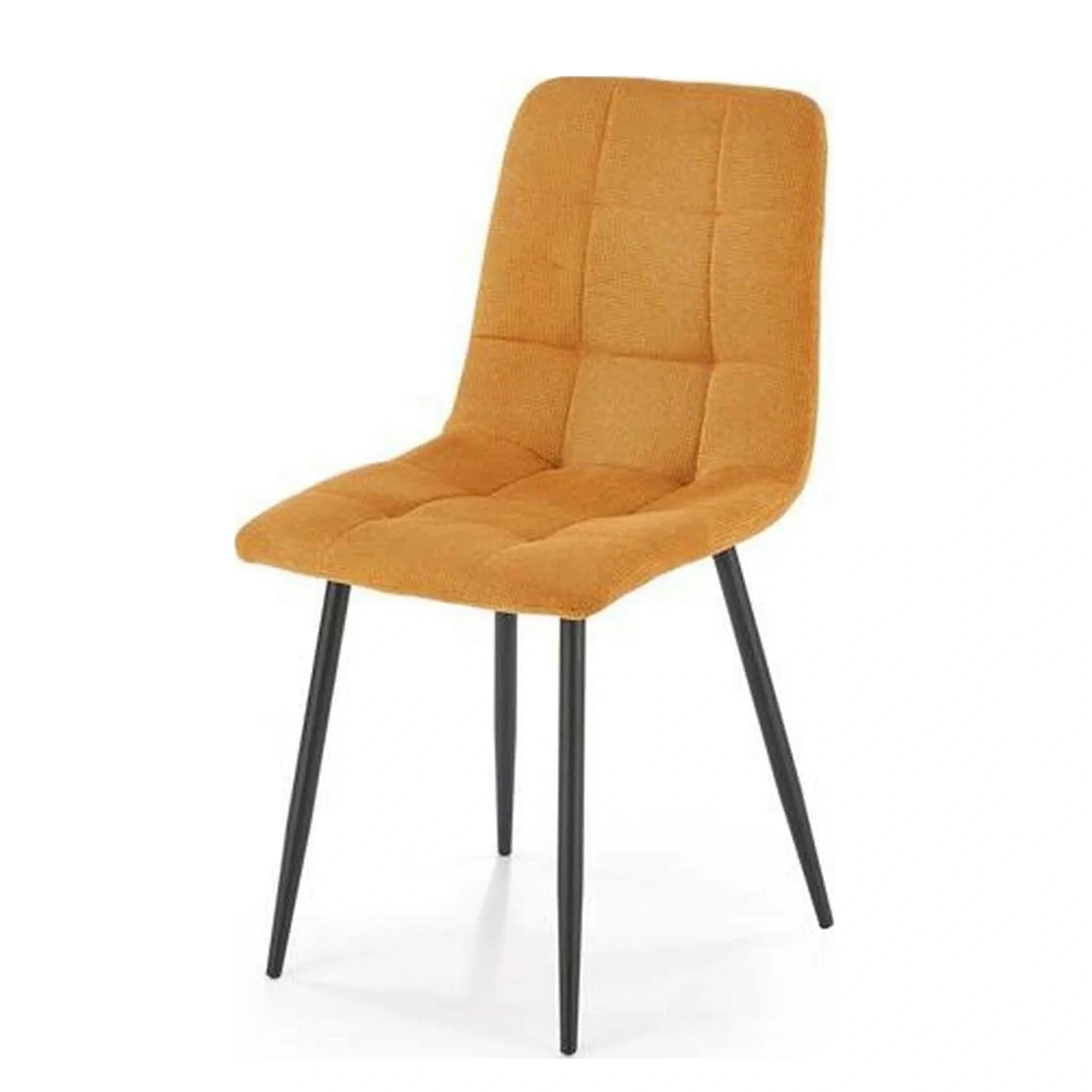 Scaun K560, galben/negru, stofa clasica/metal, 45x53x88 cm
