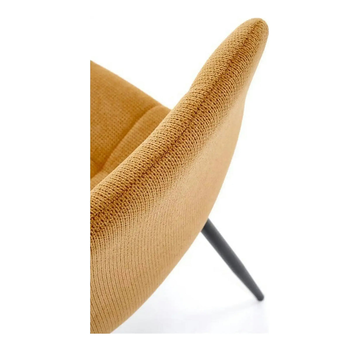 Scaun K560, galben/negru, stofa clasica/metal, 45x53x88 cm