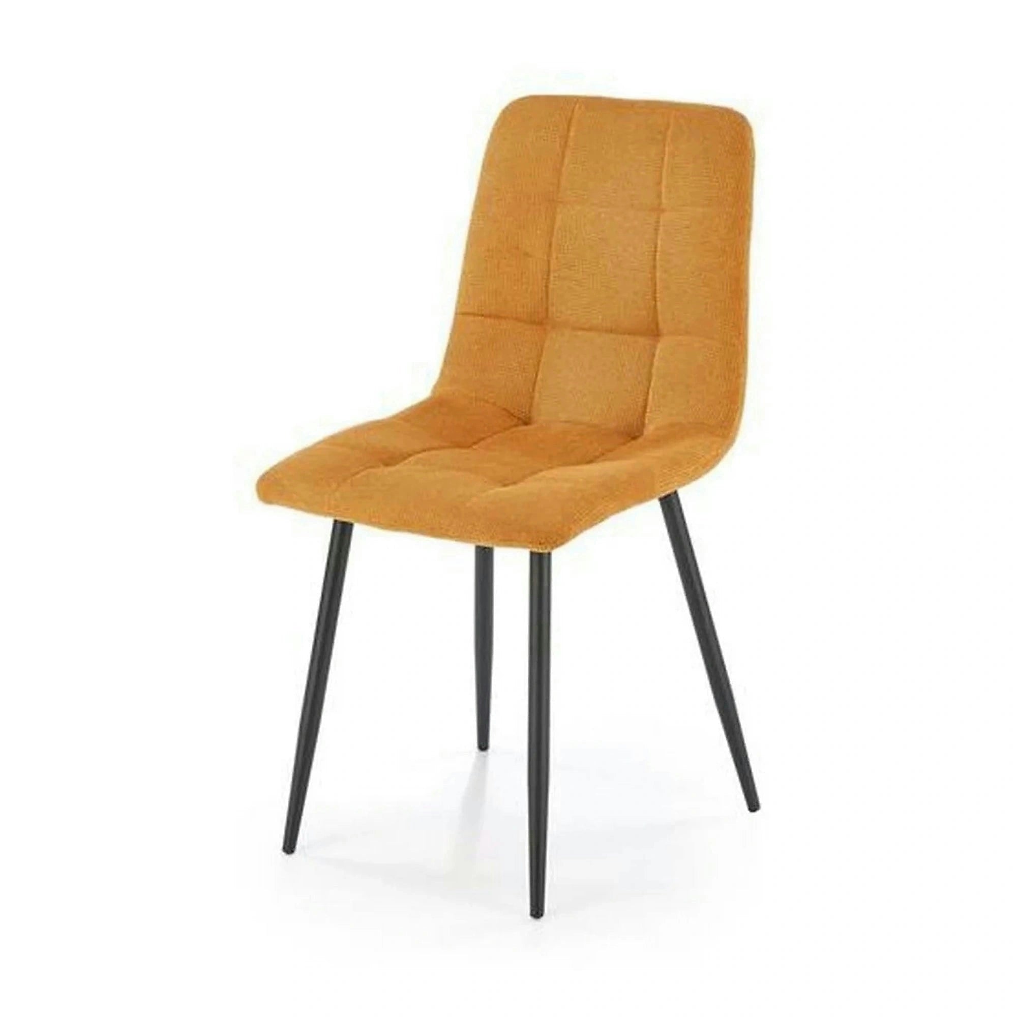 Scaun K560, galben/negru, stofa clasica/metal, 45x53x88 cm