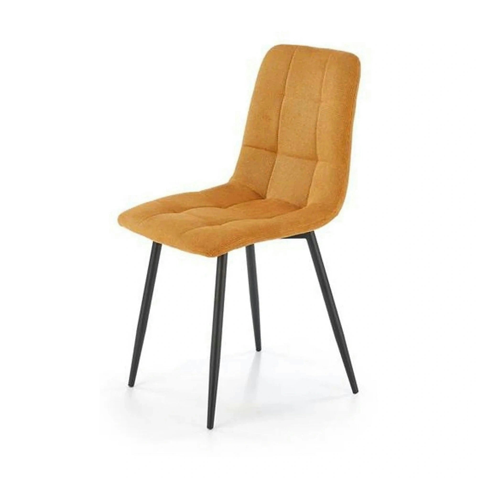 Scaun K560, galben/negru, stofa clasica/metal, 45x53x88 cm
