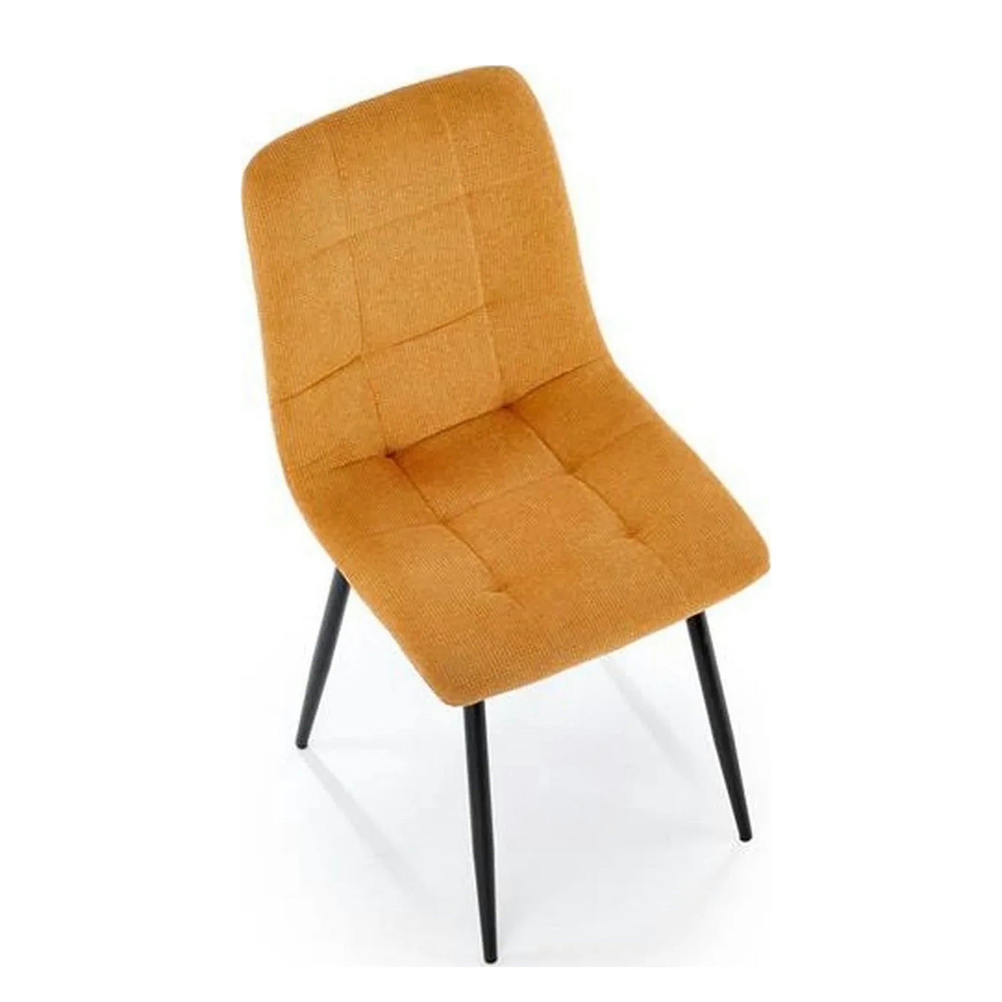 Scaun K560, galben/negru, stofa clasica/metal, 45x53x88 cm