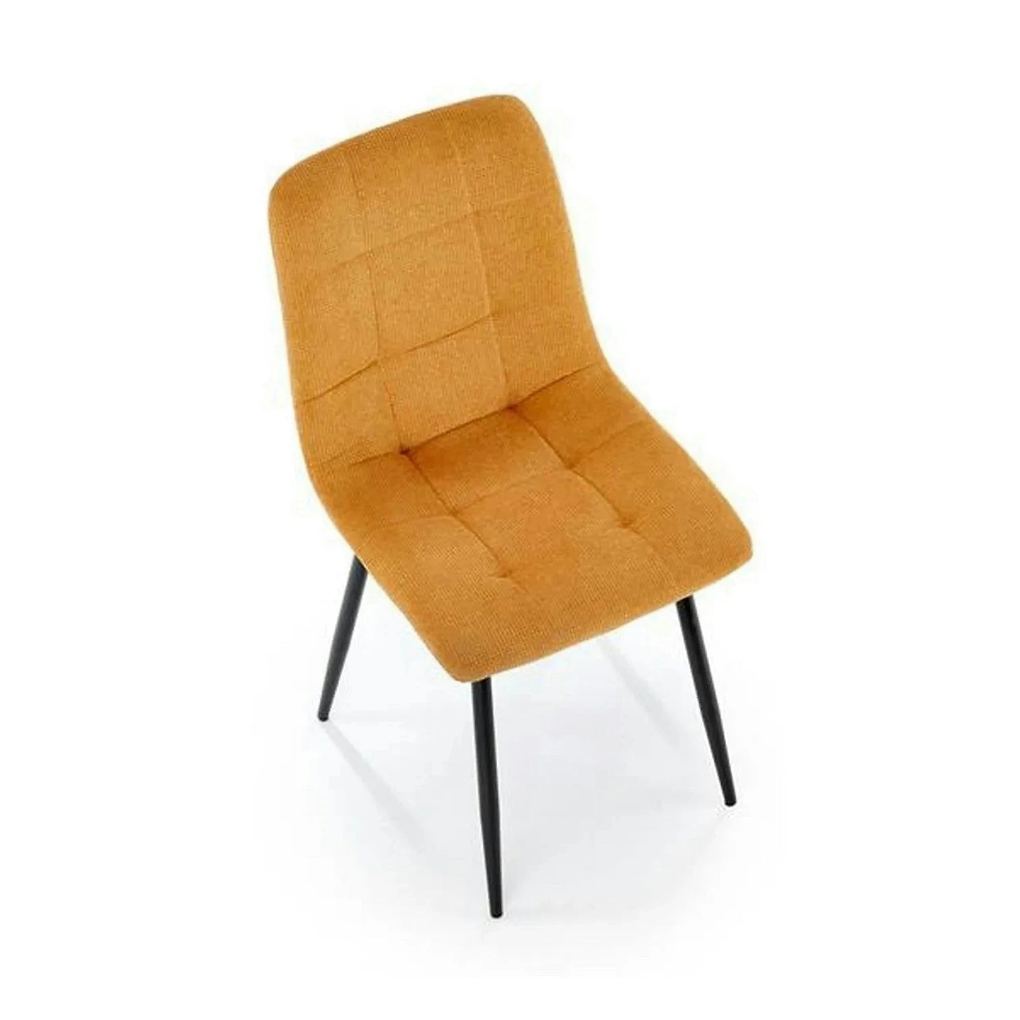 Scaun K560, galben/negru, stofa clasica/metal, 45x53x88 cm