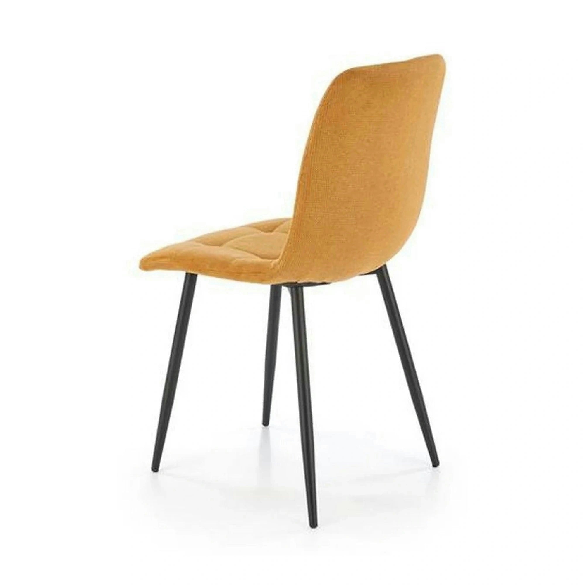 Scaun K560, galben/negru, stofa clasica/metal, 45x53x88 cm