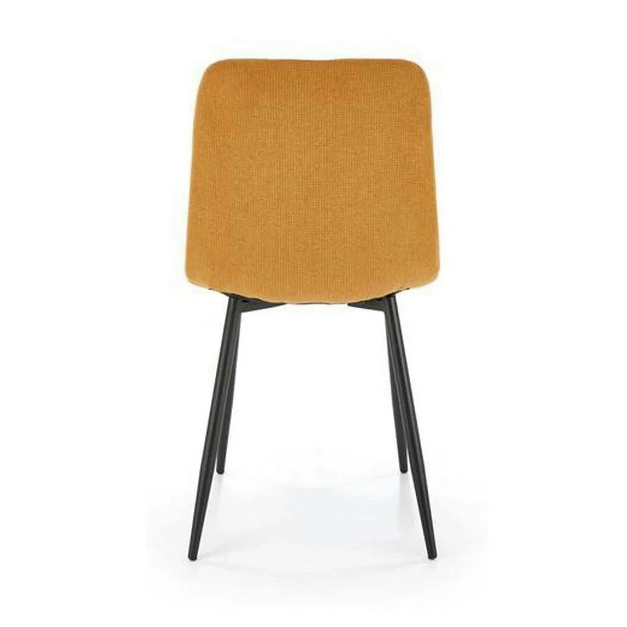 Scaun K560, galben/negru, stofa clasica/metal, 45x53x88 cm