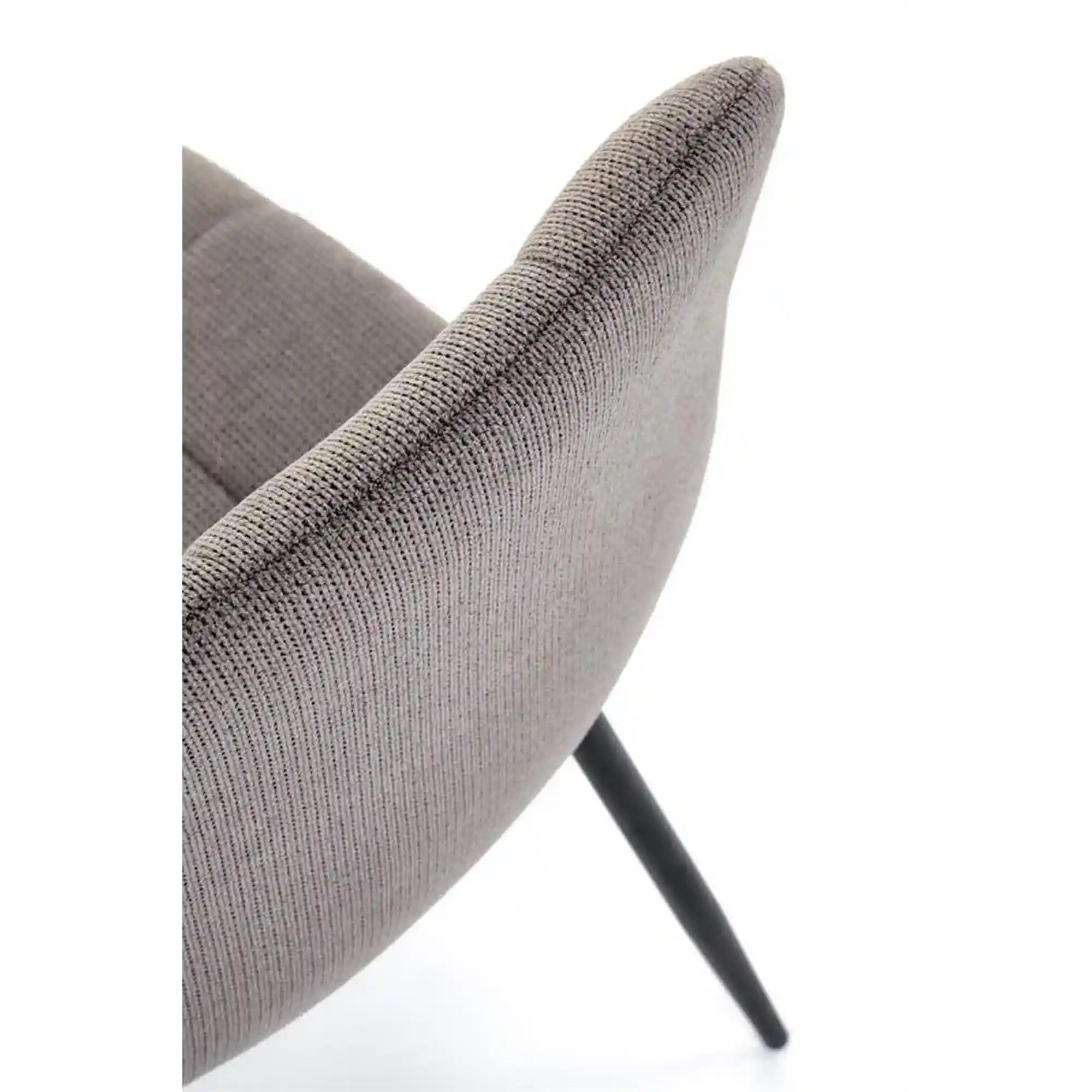 Scaun K560, gri/negru, stofa clasica/metal, 45x53x88 cm
