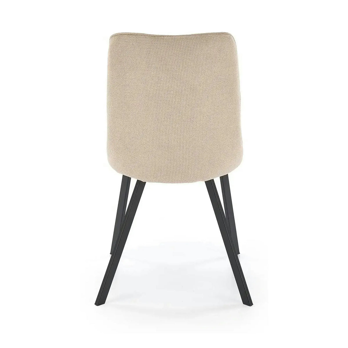 Scaun K561, bej/negru, stofa clasica/metal, 44x58x85 cm