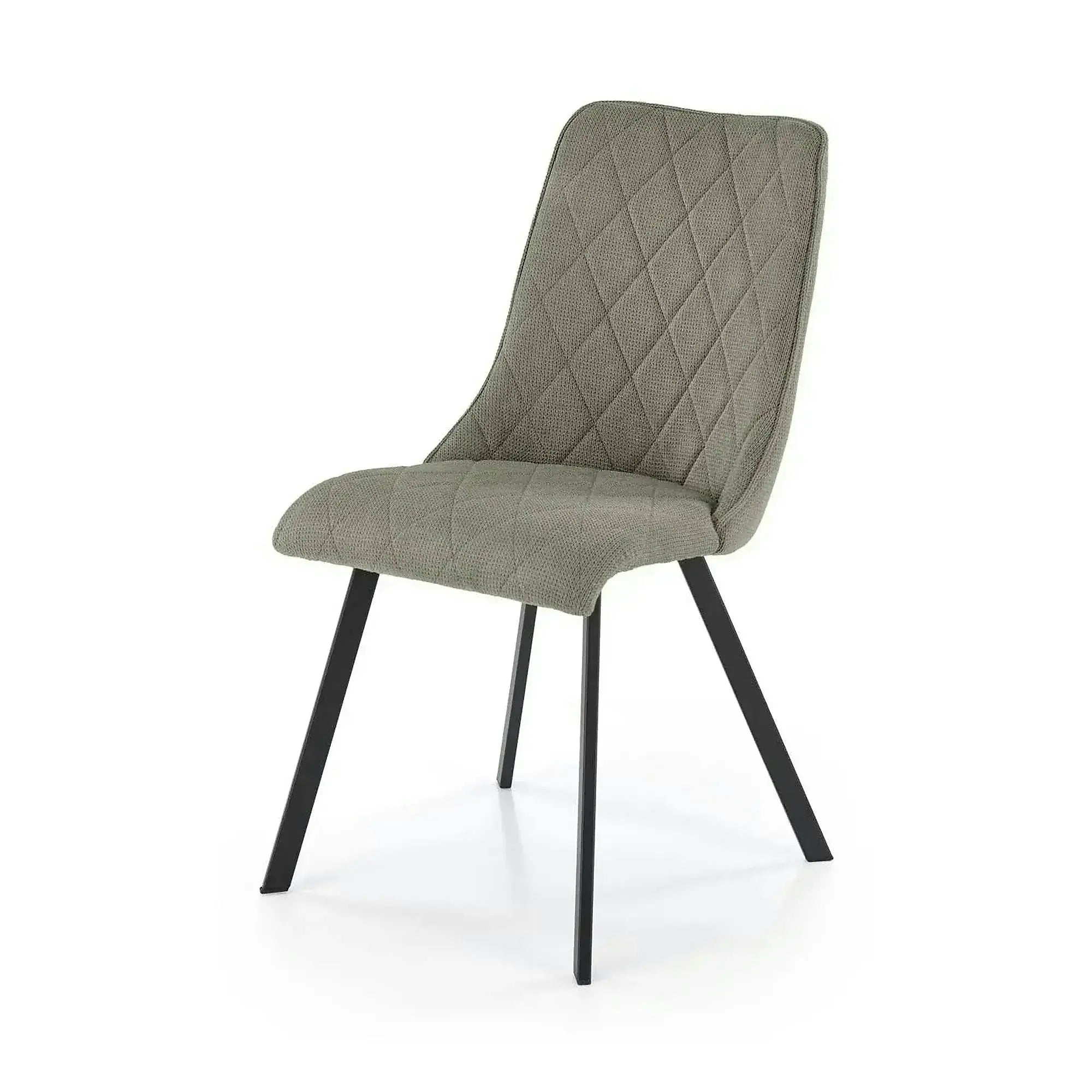 Scaun K561, verde/negru, stofa clasica/metal, 44x58x85 cm