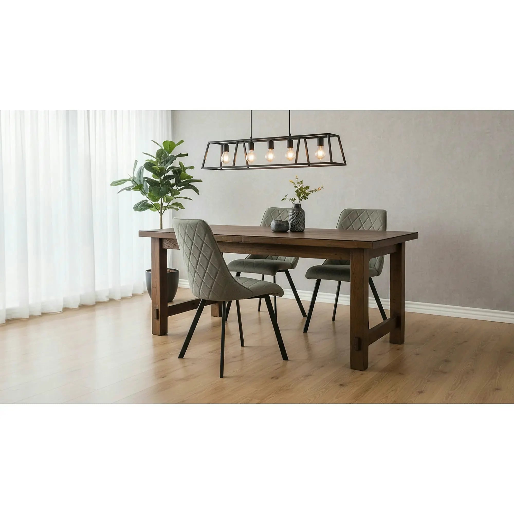 Scaun K561, verde/negru, stofa clasica/metal, 44x58x85 cm