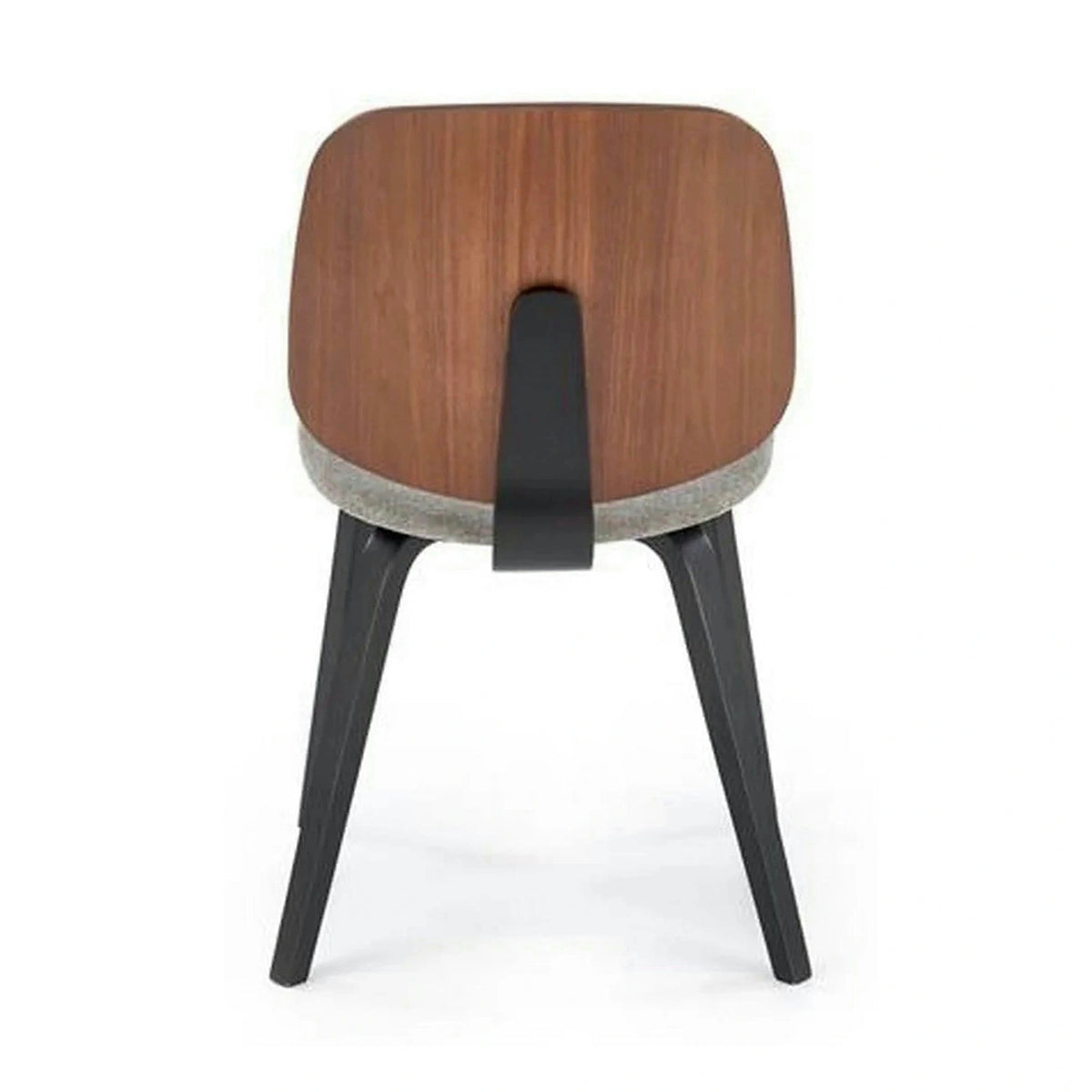 Scaun K563, nuc/gri/negru, lemn/placaj/stofa, 45x54x81 cm