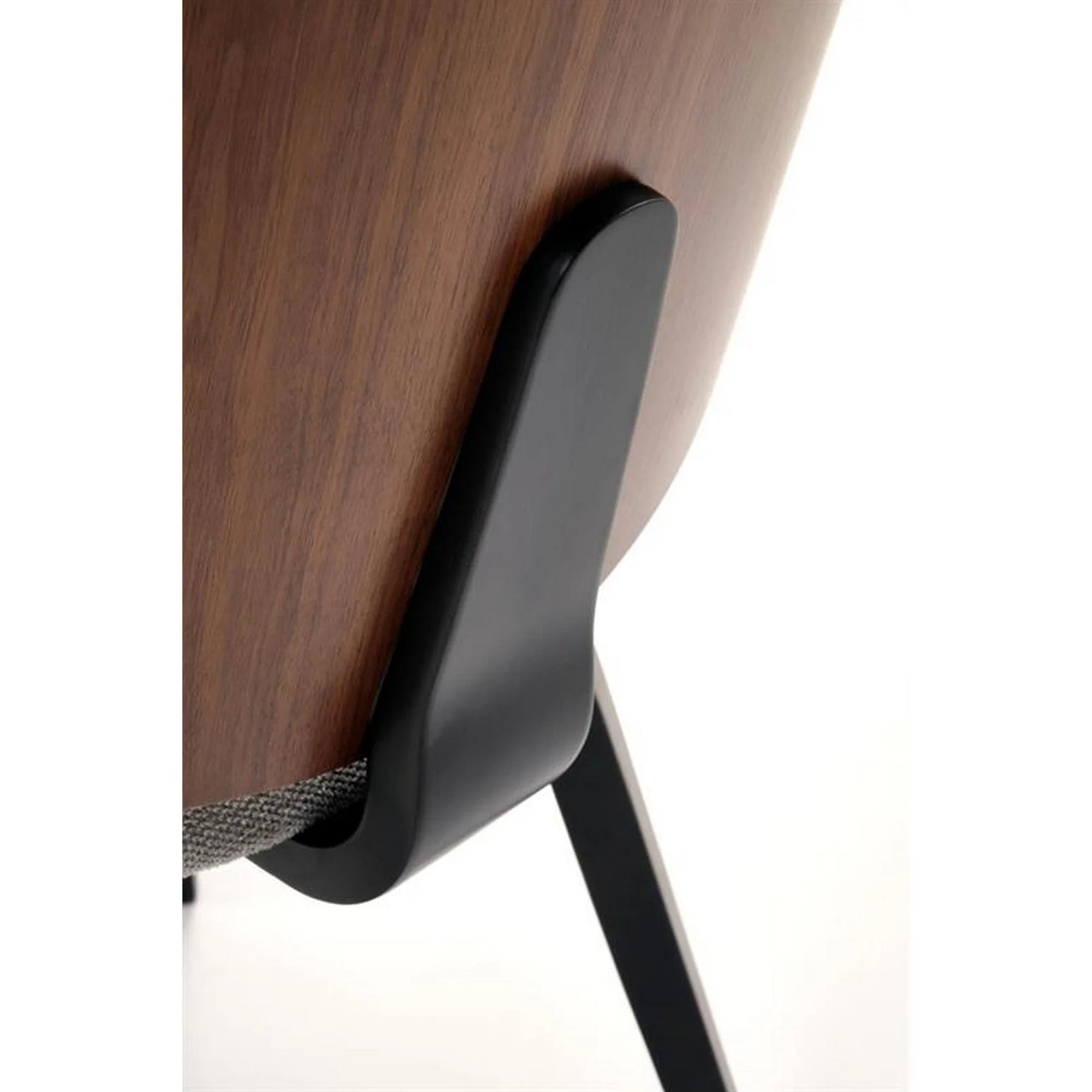 Scaun K563, nuc/gri/negru, lemn/placaj/stofa, 45x54x81 cm