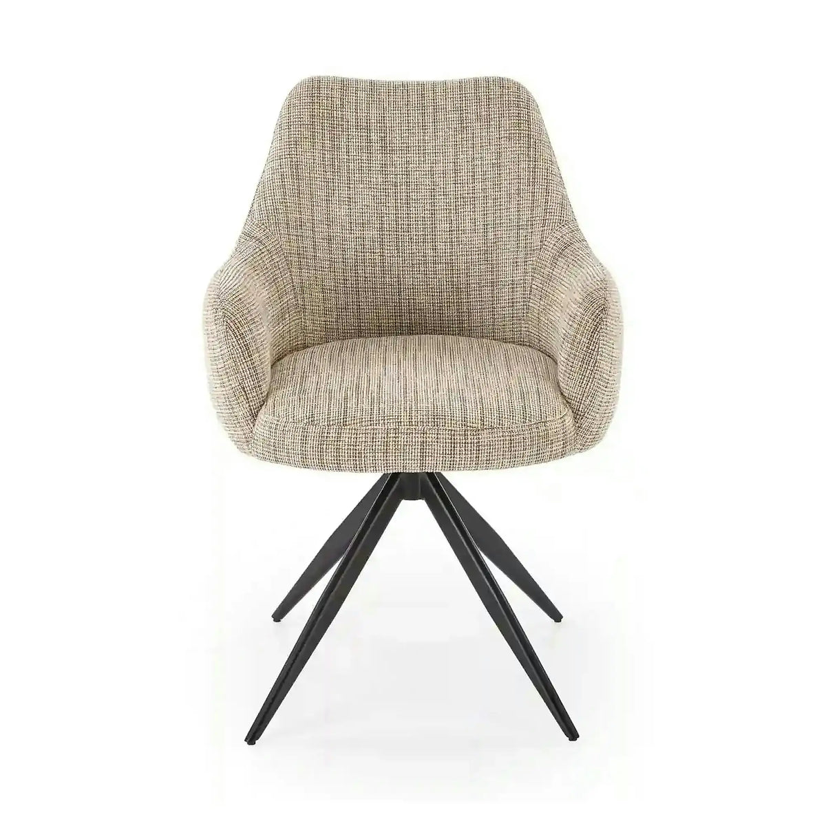 Scaun K564, bej/negru, stofa clasica/otel, 60x63x87 cm