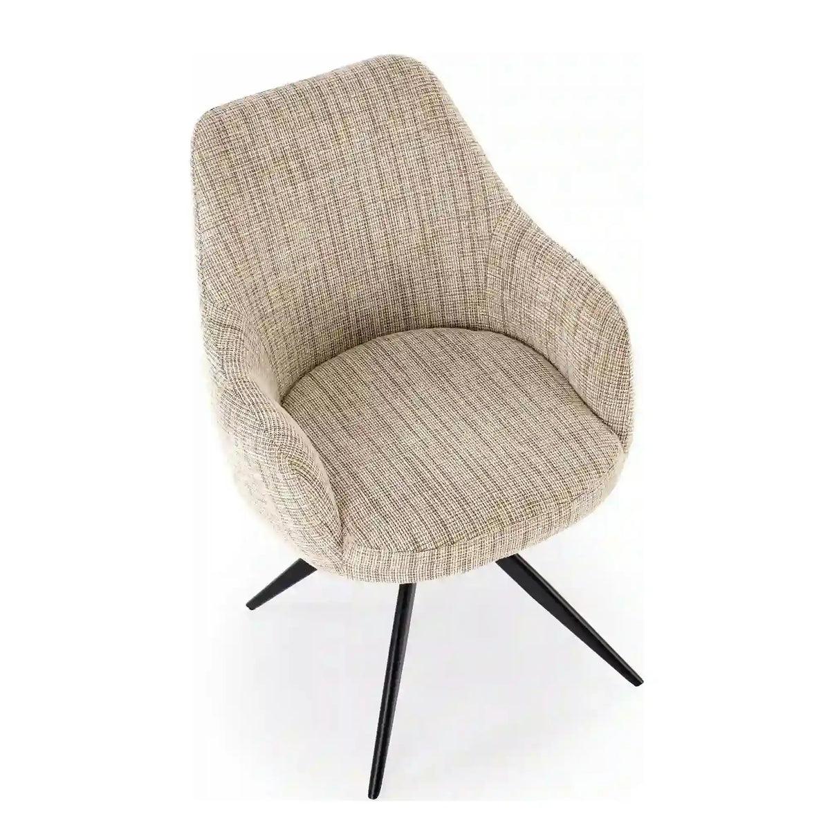 Scaun K564, bej/negru, stofa clasica/otel, 60x63x87 cm