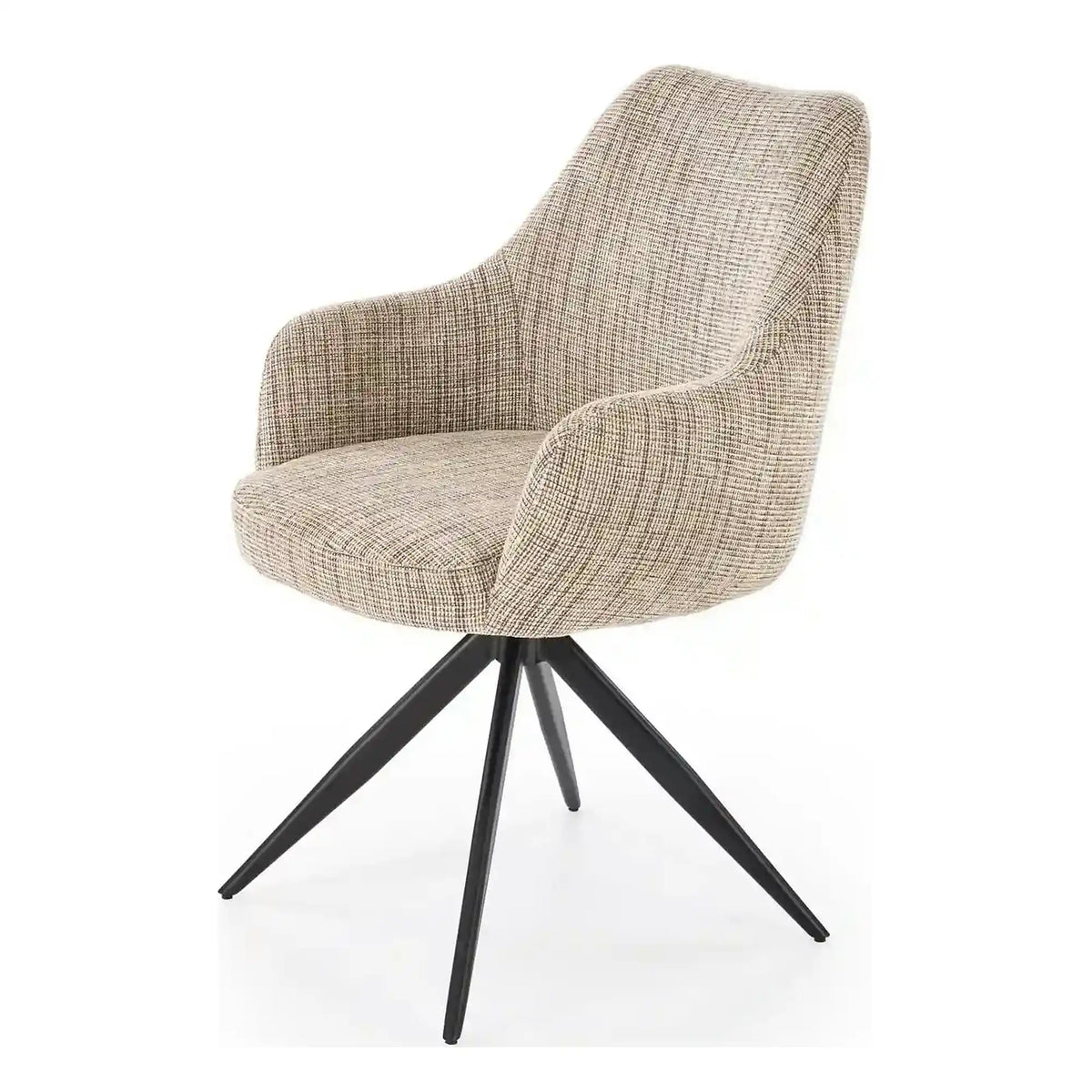 Scaun K564, bej/negru, stofa clasica/otel, 60x63x87 cm